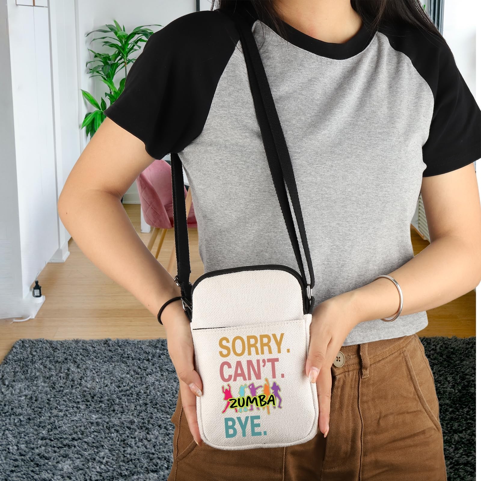 Zumba Dance Fitness Instructor Gift Sorry Can&rsquo;t Zumba Bye Crossbody Bag Zumba…