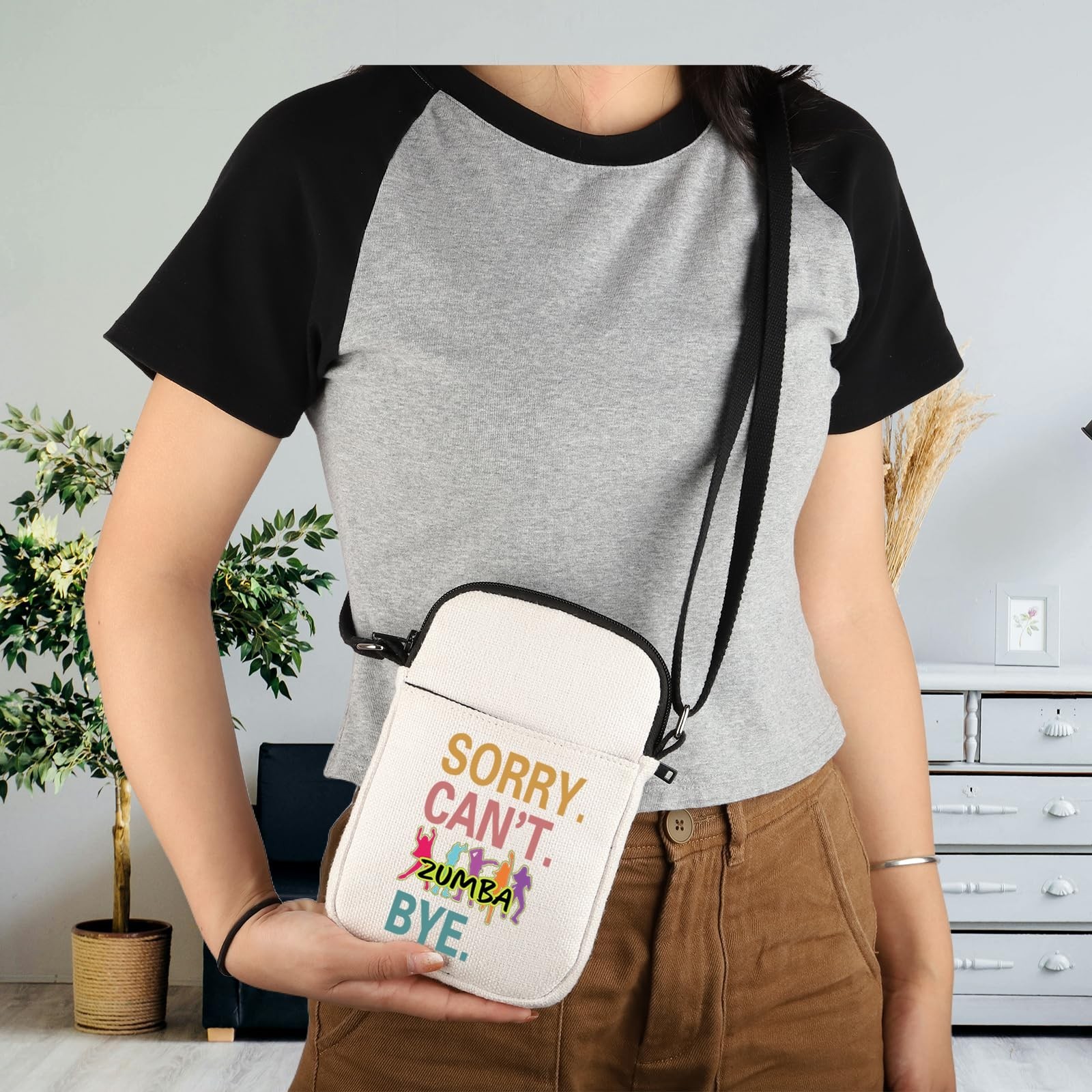 Zumba Dance Fitness Instructor Gift Sorry Can&rsquo;t Zumba Bye Crossbody Bag Zumba…