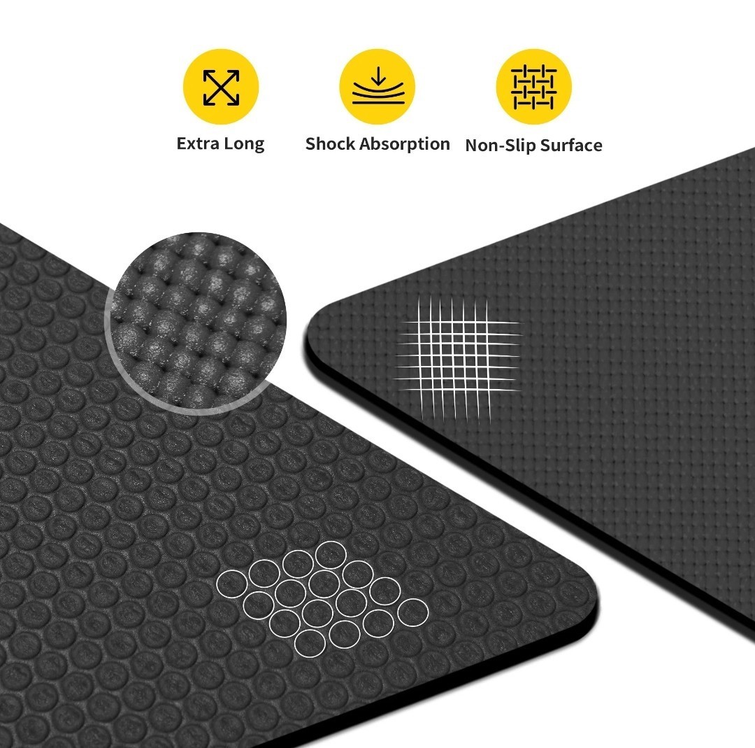 CAMBIVO Extra Long 84&Prime;X 30&Prime; X6mm Non-Slip Yoga Mat for Fitness & Workouts