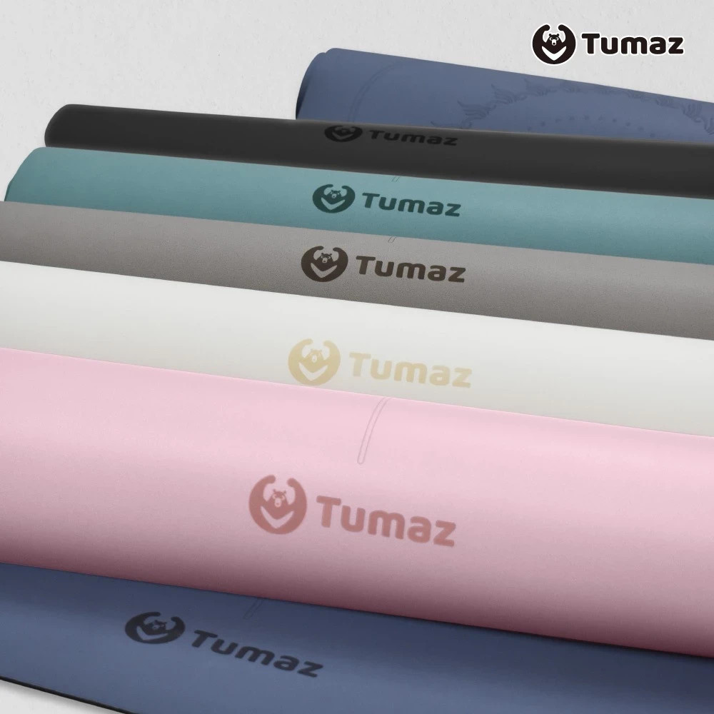 Tumaz Yoga Mat 5mm (Sky) PU + Natural Rubber Made in Taiwan (183x68x0.5cm)-Mocha
