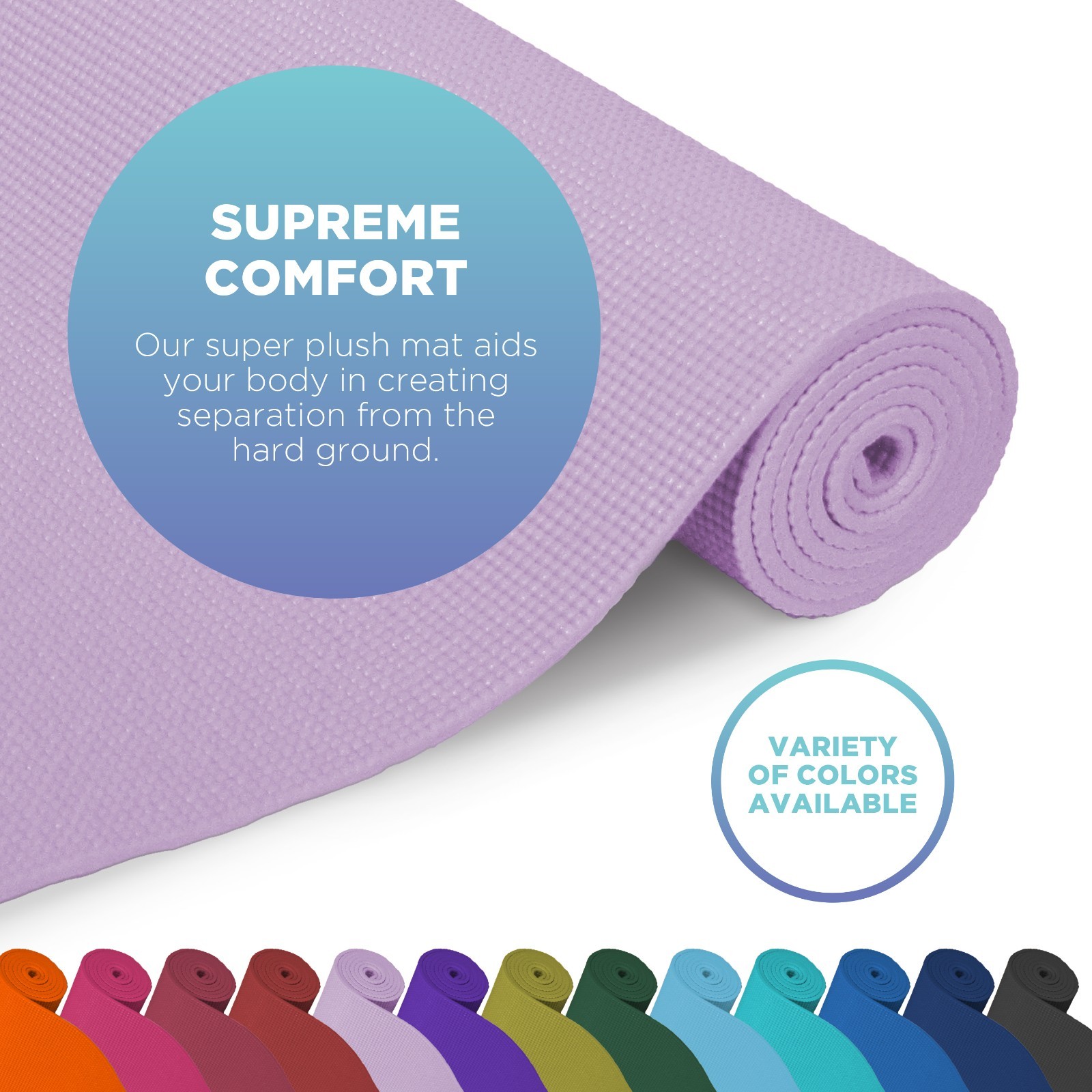 Yoga Mat- Eco-Friendly Non-Slip Kids Foldable Rubber Exercise Mat- Made in USA