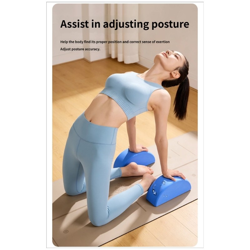 Foam Training Yoga Block Half Round Stretching Brick for Beginners Enduring