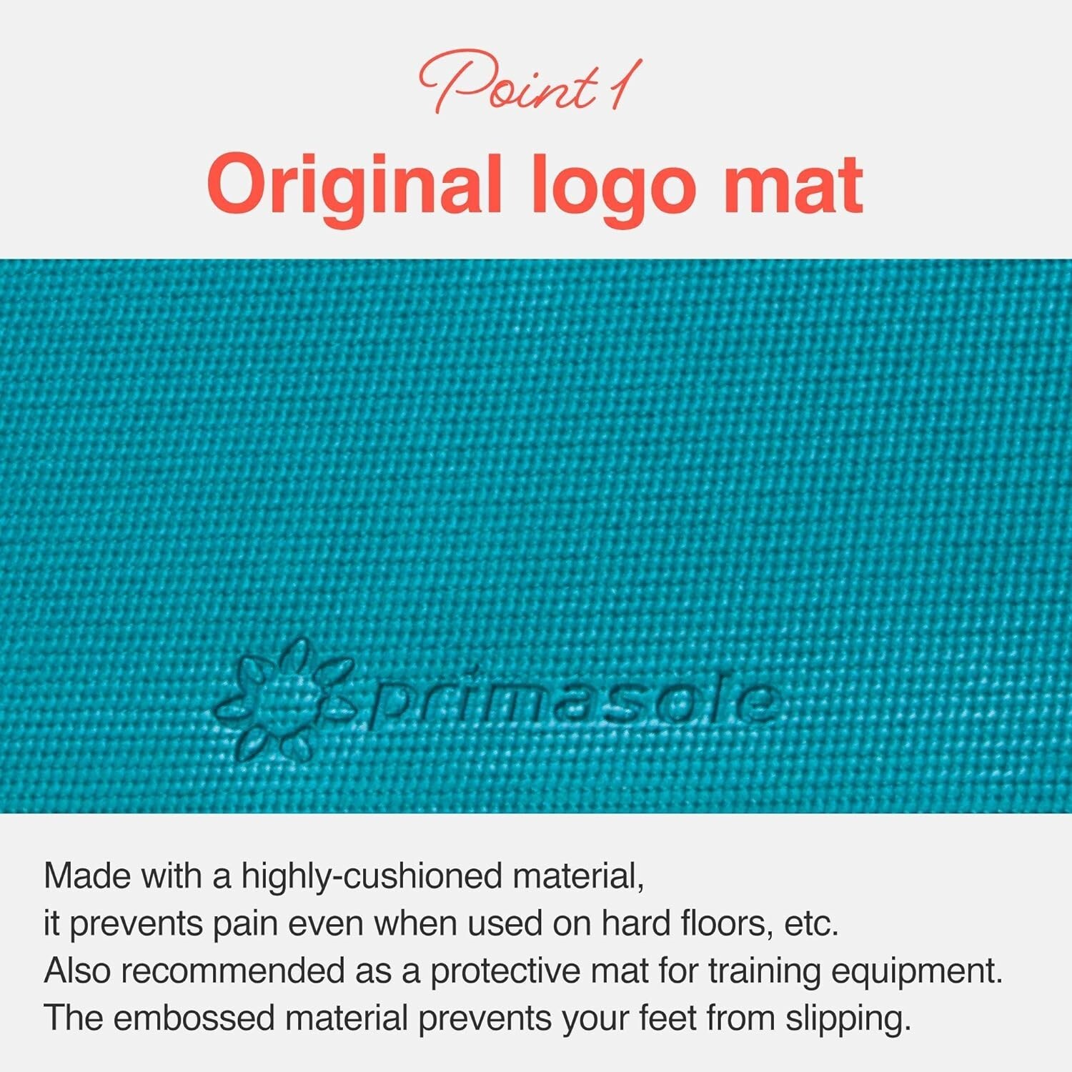 Primasole Yoga Mat with Carry Strap for Yoga Pilates Fitness and Floor Workou…