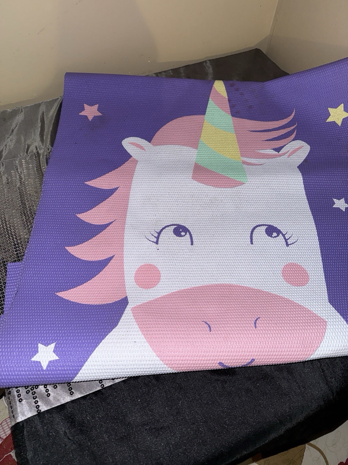 GAIAM Reversible Unicorn Purple Yoga Play Mat