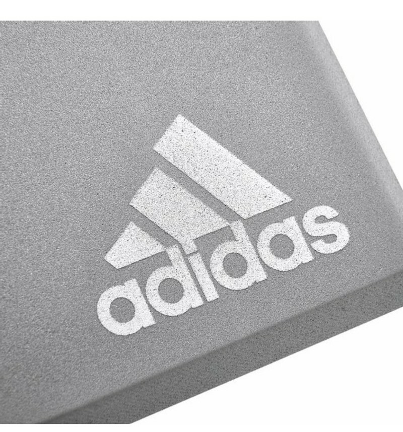 Adidas High Density Foam Yoga Block Support and Deepen Poses Gray 9&Prime;×6&Prime;×3&Prime;