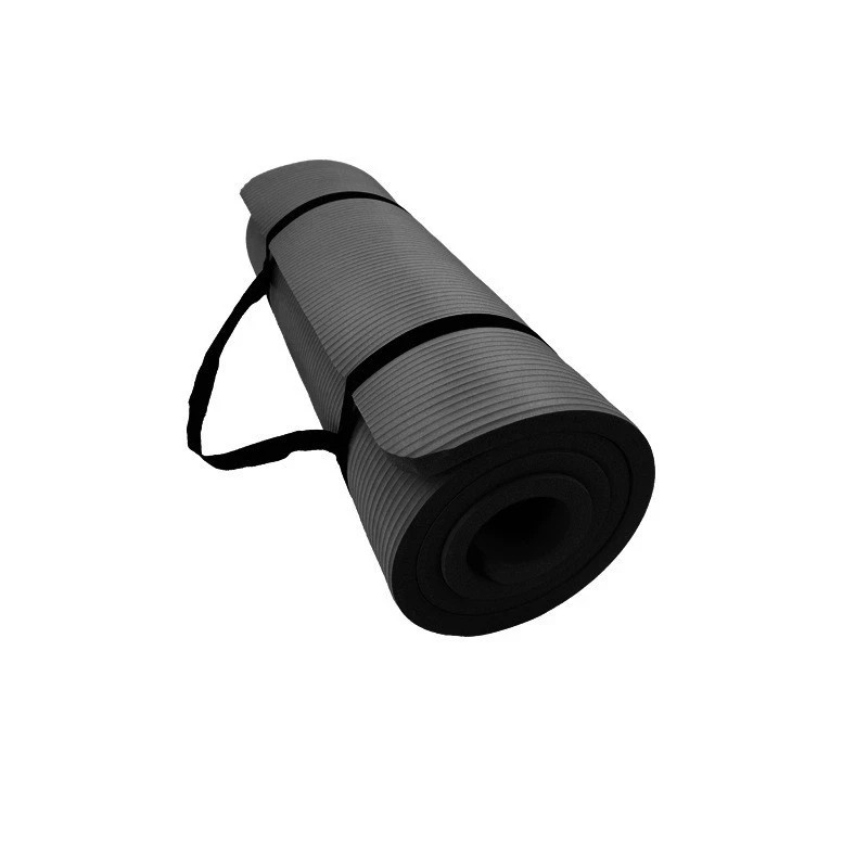 Exercise Yoga Mat 1/2-Inch Thick w/Carry Strap Gym Pilates Meditation Fitness