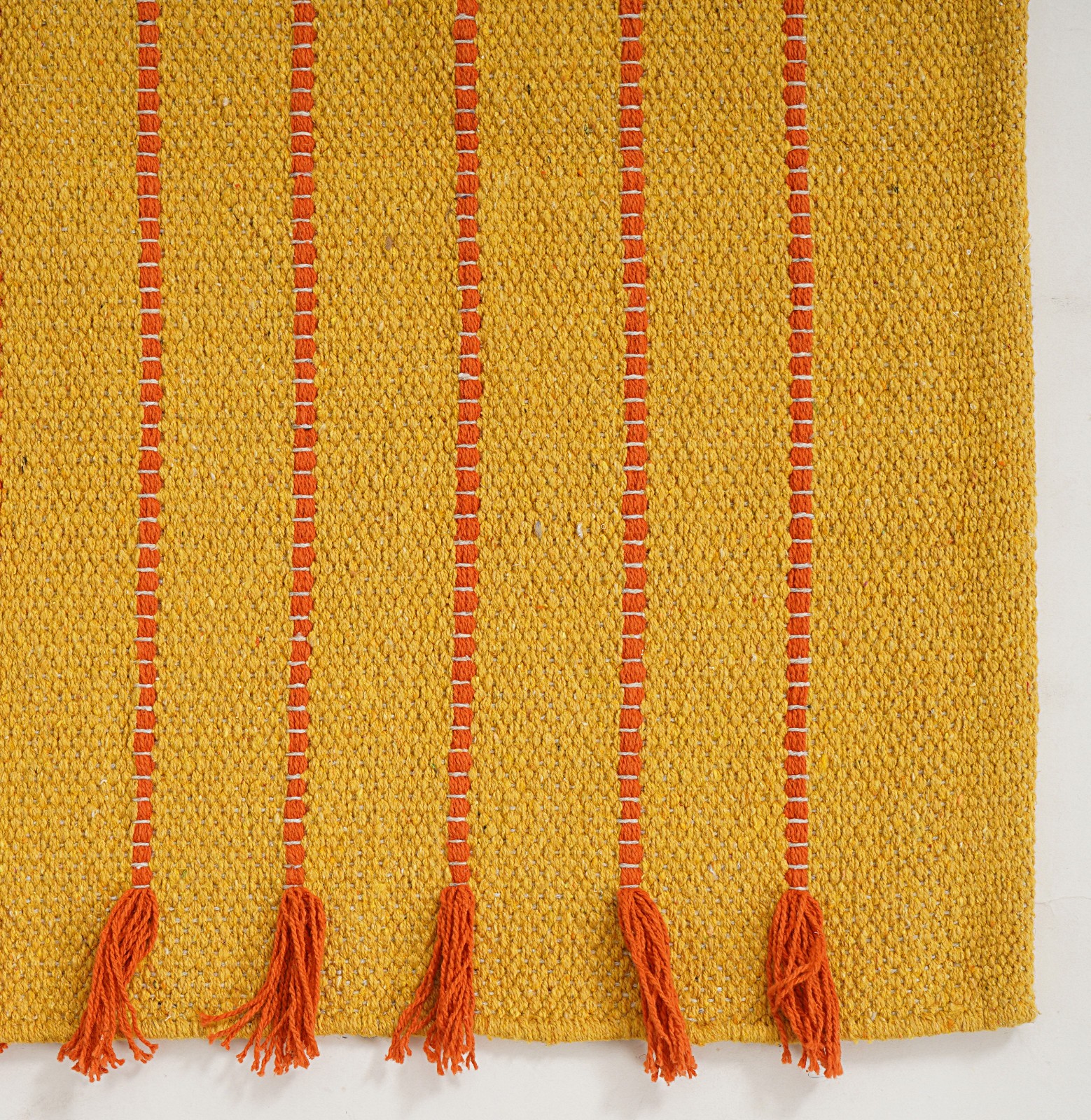 Yoga Mat and Sound Bath Meditation Rug: 100% Cotton, Non-Toxic, Handmade