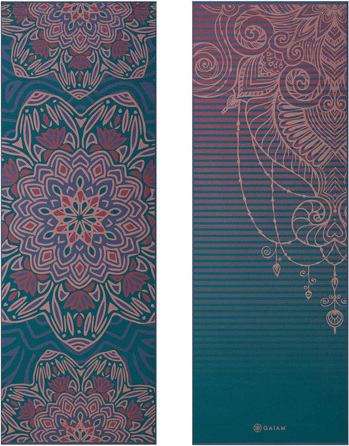 Gaiam Extra Thick Reversible Yoga Mat – Non-Slip for All Workouts