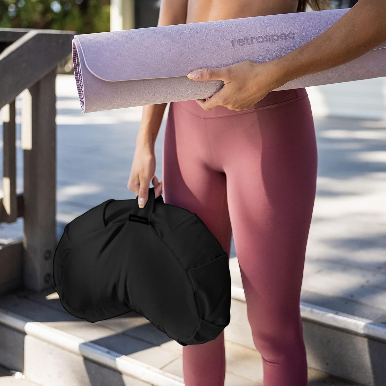 Customizable Buckwheat Meditation Cushion – Sedona Yoga Pillow with Carry Handle