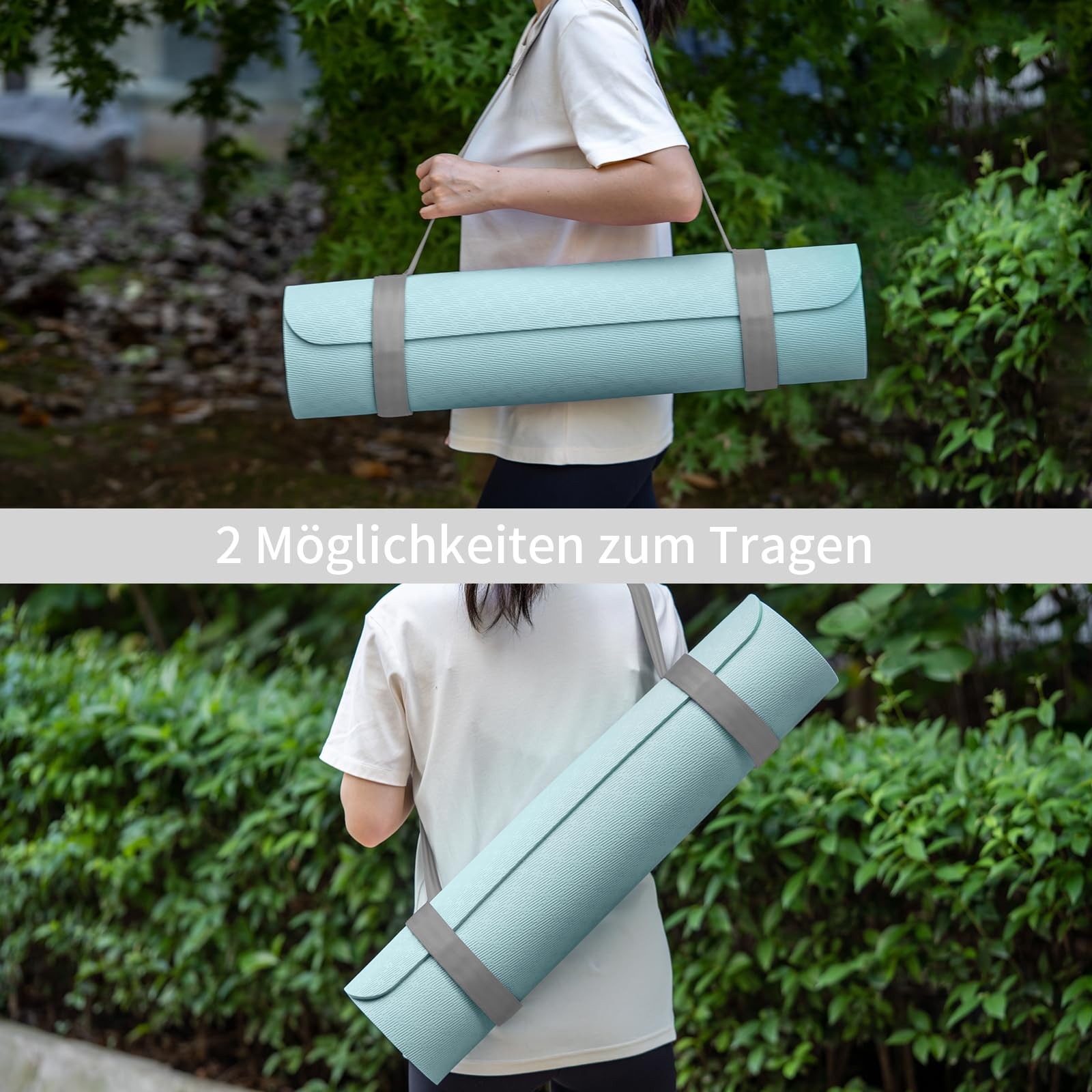 Adjustable Yoga Mat Strap with Hook and Loop, Yoga Mat Holder, for Carrying…