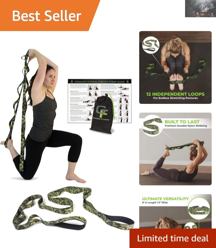 Stretch Strap – 8&prime; L x 1.5&Prime; W with Neoprene Handles for Ultimate Comfort