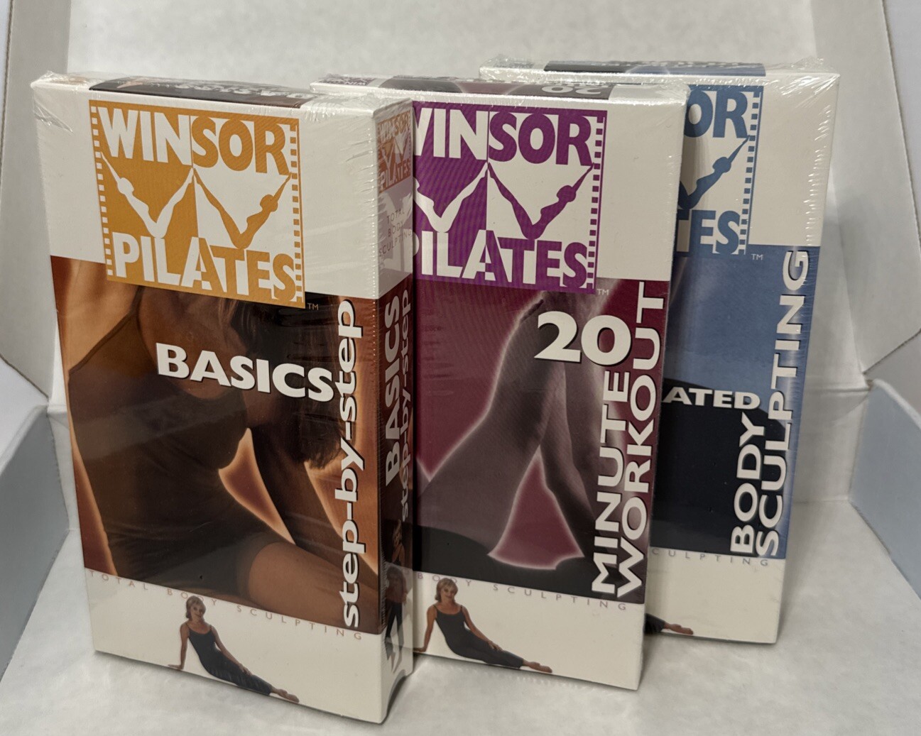 Winsor Pilates Exercise – Basic, 20 Minute, & Body Sculpting Workout – 3 VHS Set