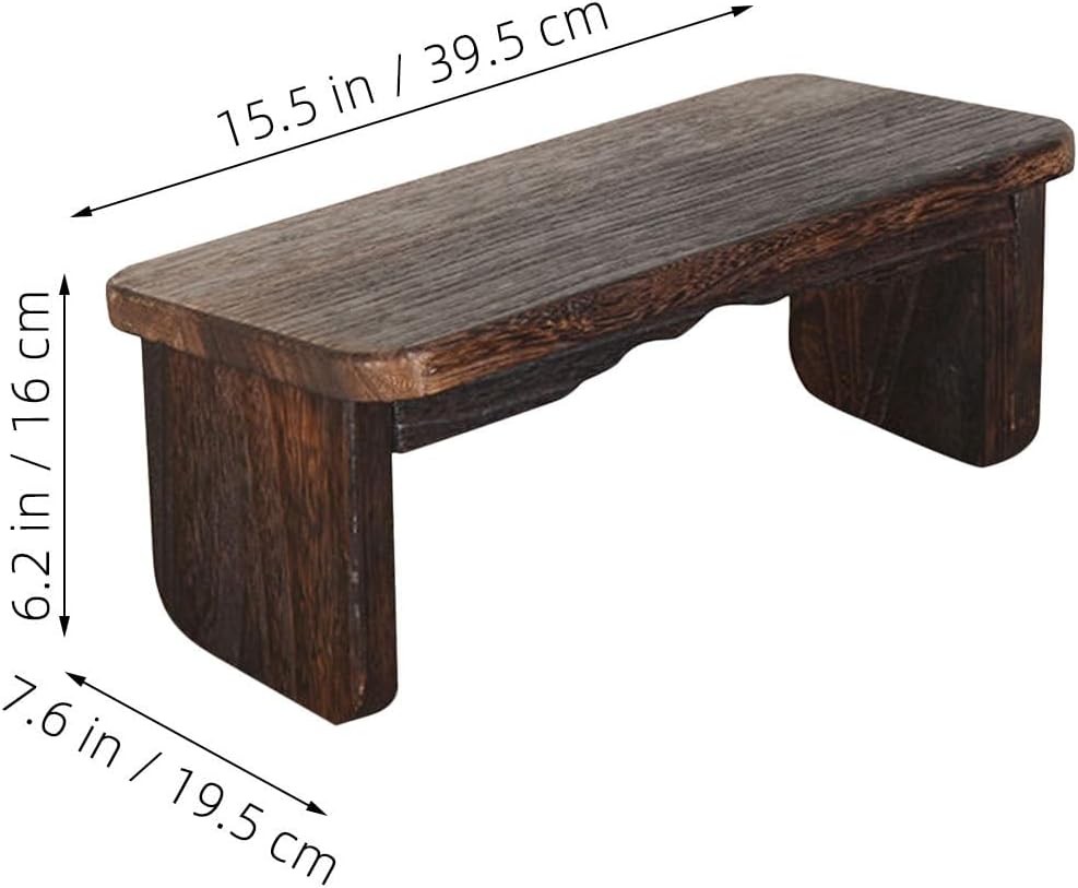 Solid Wood Zen Meditation Stool – Kneeling Bench for Prayer & Meditation