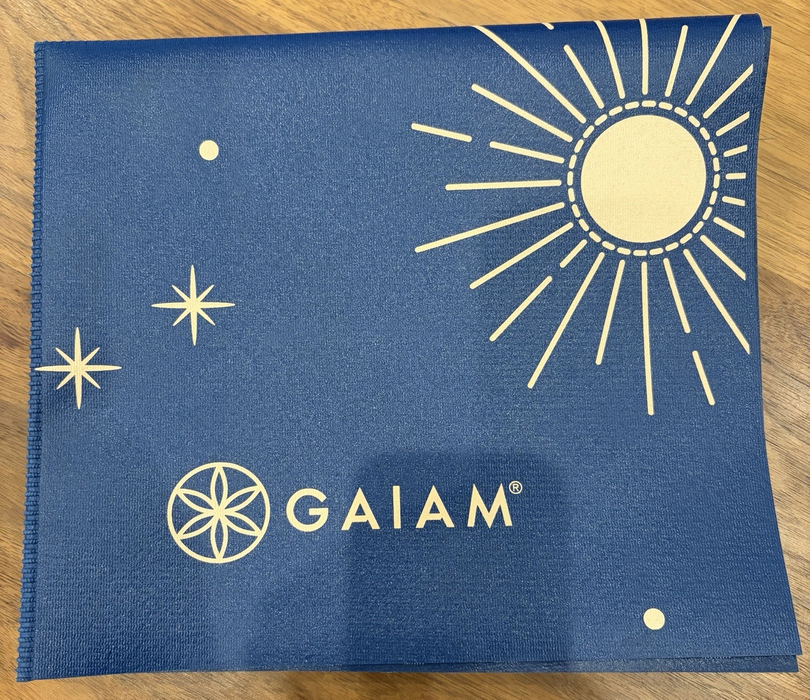 Gaiam Foldable Yoga Mat – Blue Constellations Print
