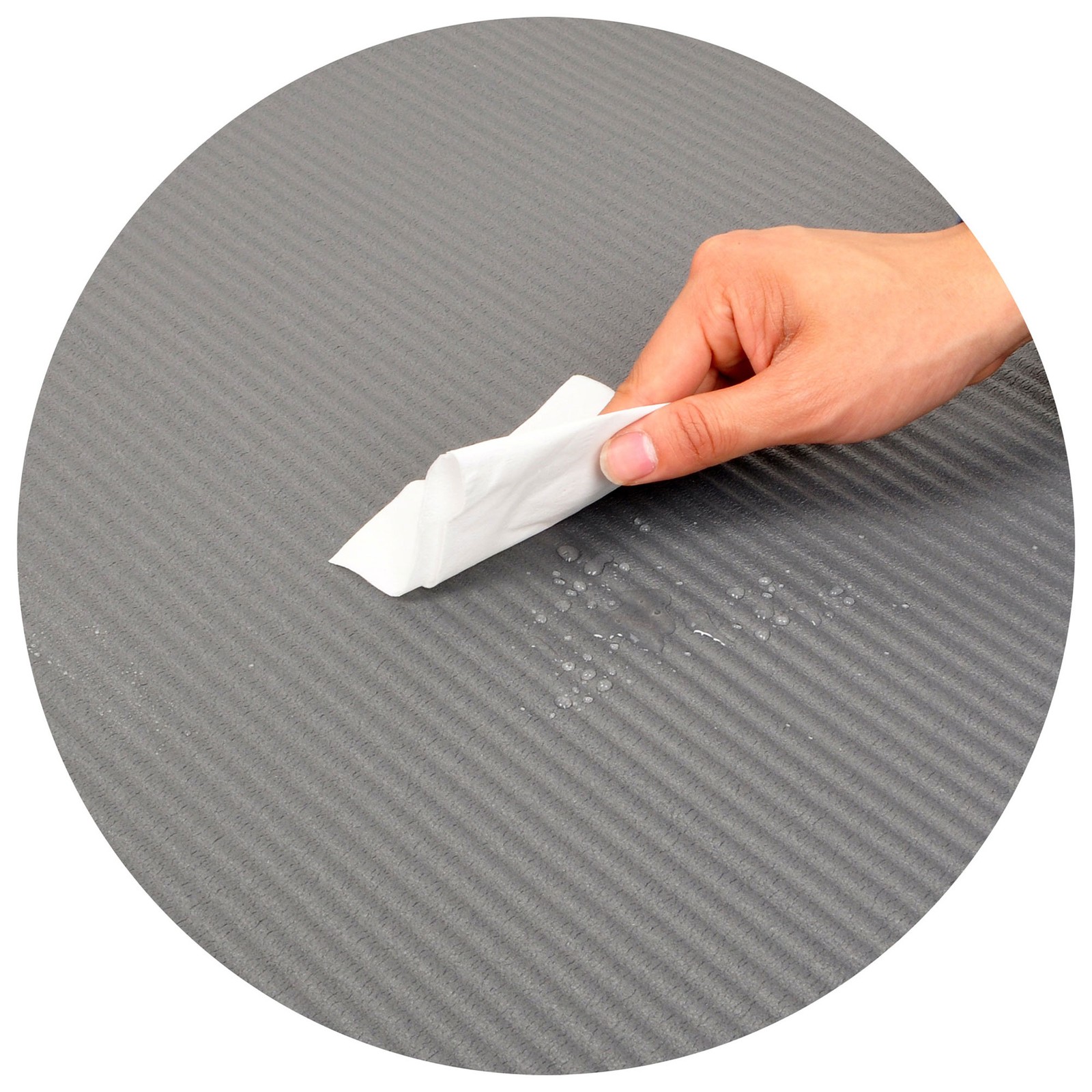 Signature Fitness 1&Prime; Extra Thick Exercise Fitness Yoga Mat w/ Carry Strap, Gray