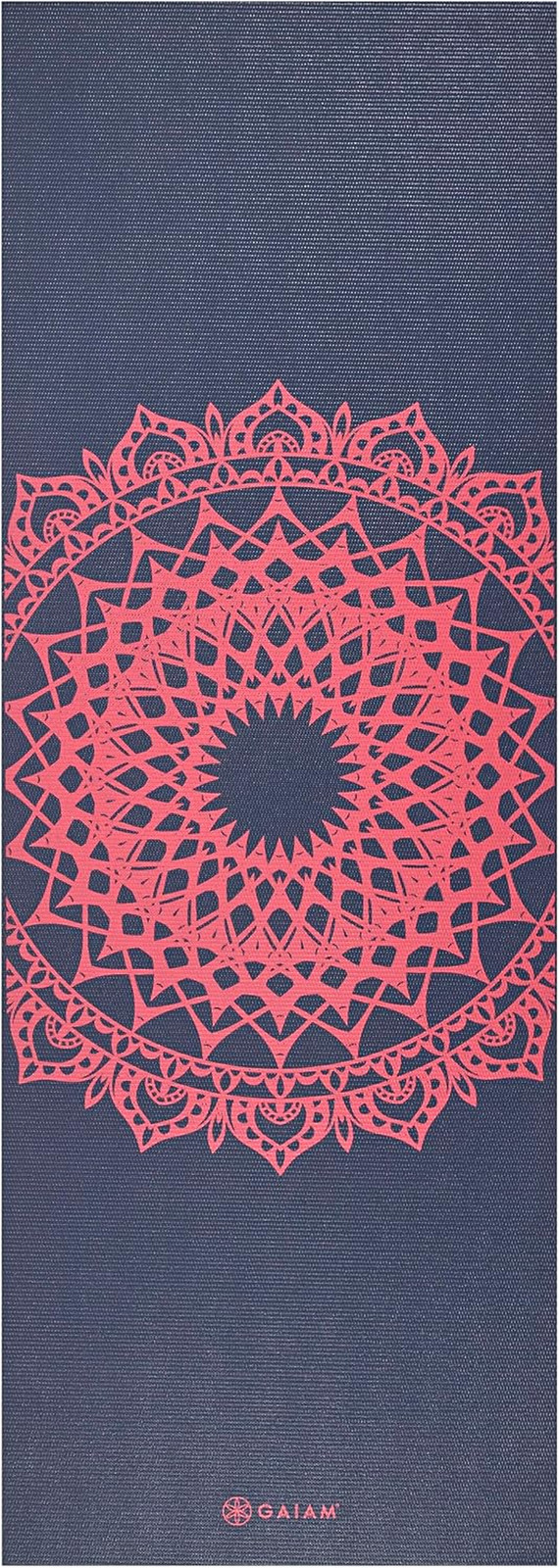 Gaiam Print Yoga Mat, Non Slip Exercise & Fitness Mat for All Types of Yoga, Pil