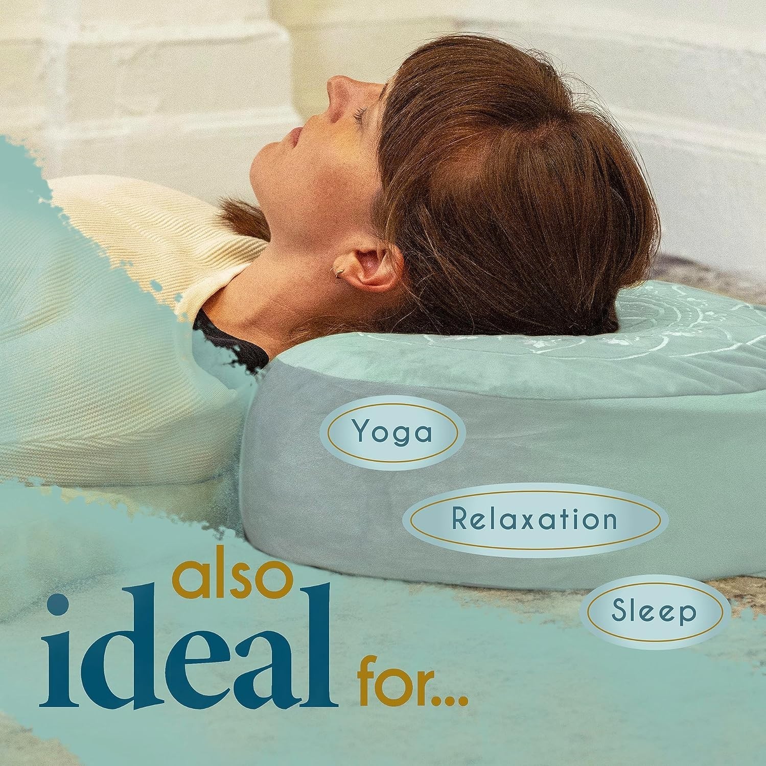 Buckwheat Meditation Pillow – Stylish Large Floor Cushion for Relaxation