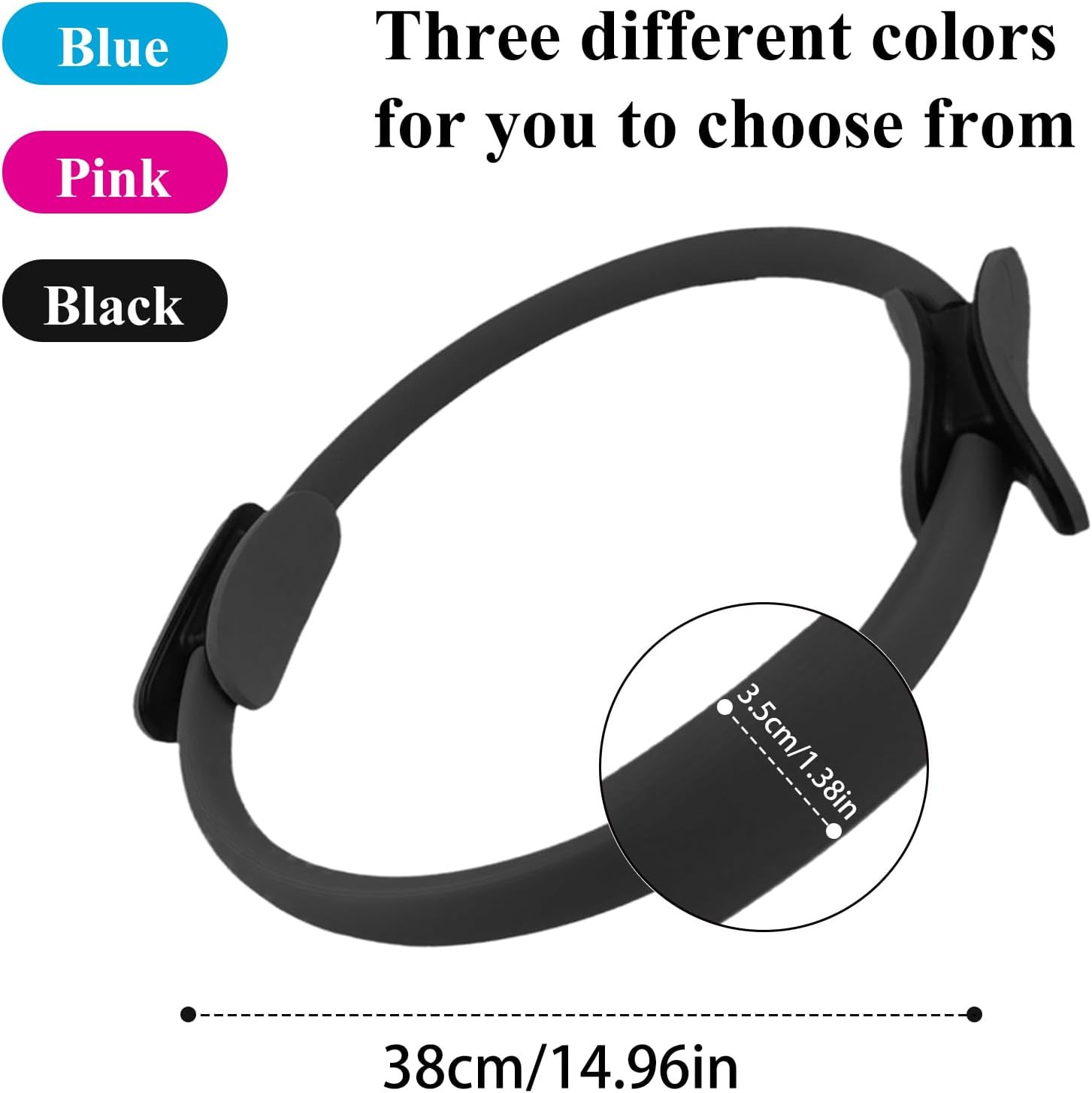 12 Pack Pilates Ring Set – 15 Inch Magic Circle Bulk Yoga Fitness Rings for Full