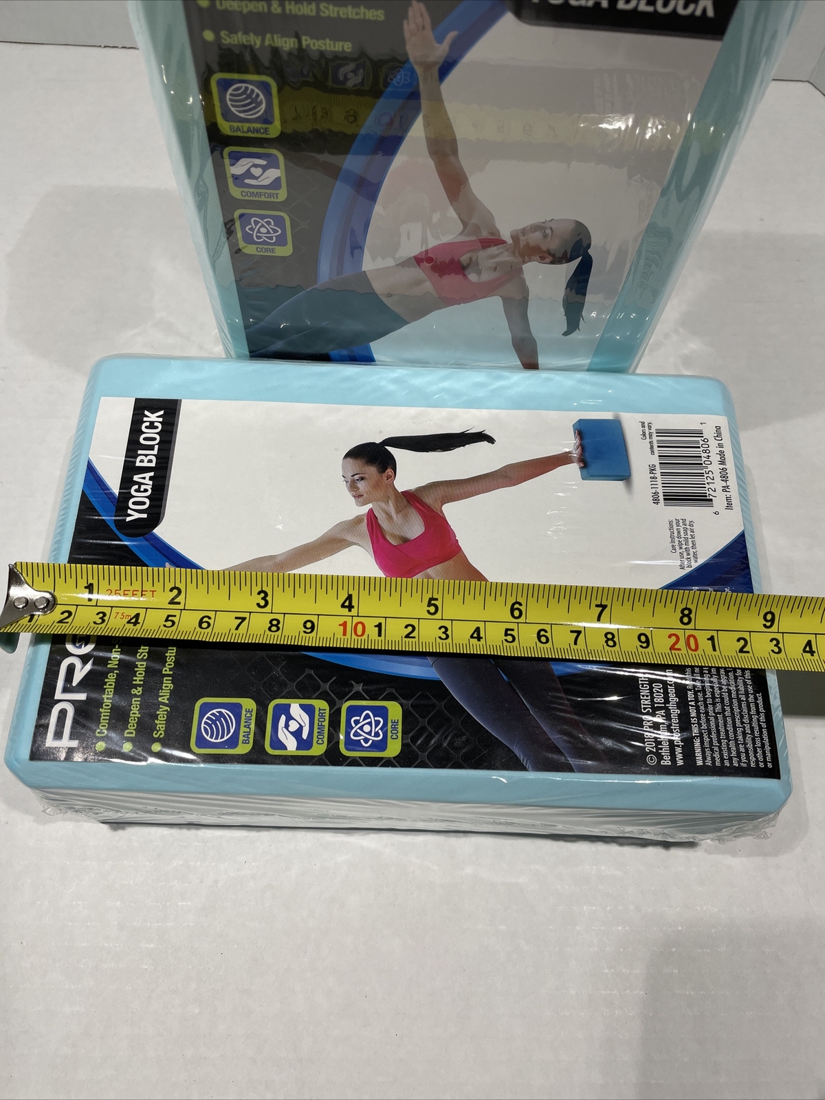 2 Pro Strength Yoga Block Non Slip Support Core Balance Exercise New Sealed-S