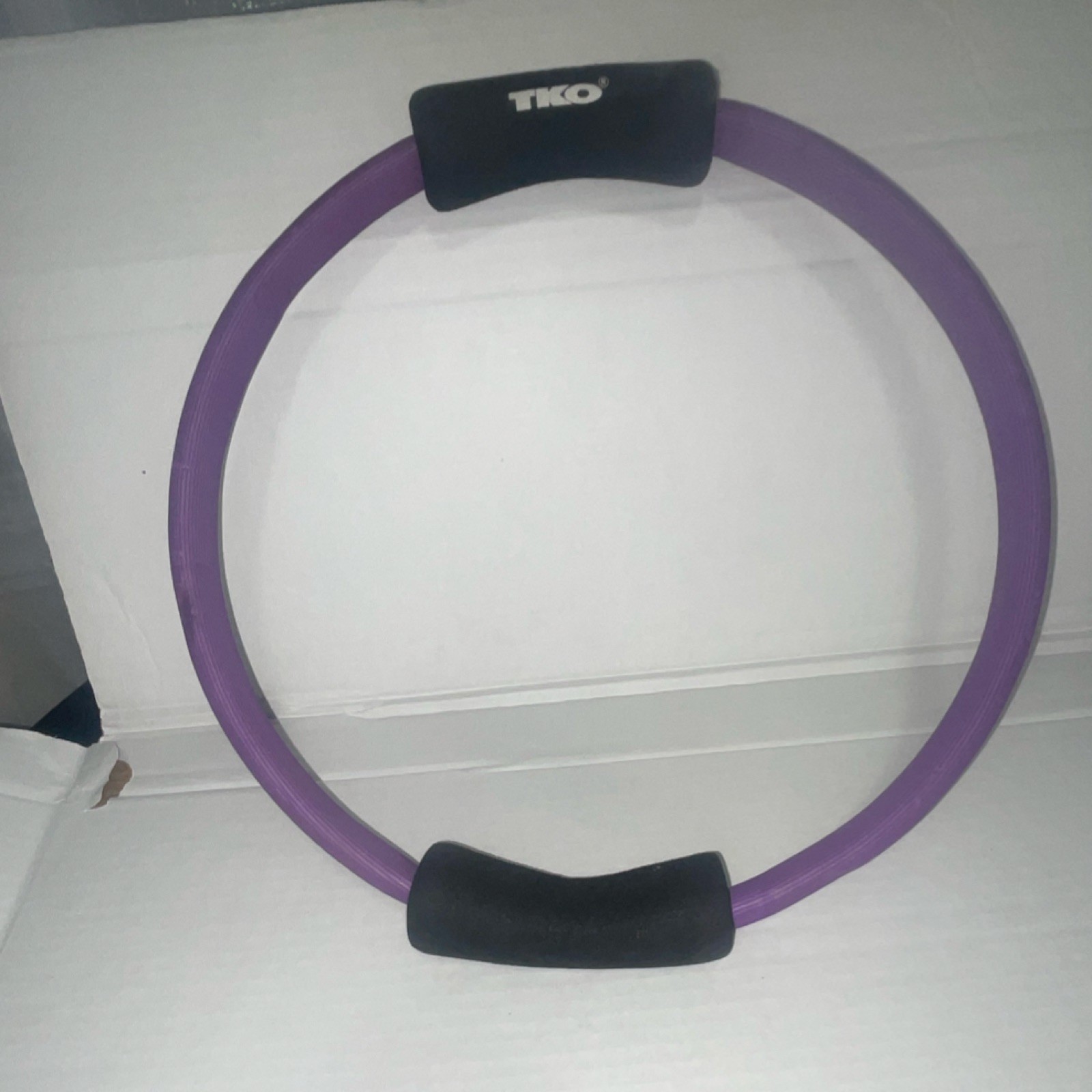 TKO Purple Pilates Ring Magic Circle with Black Padded Handles