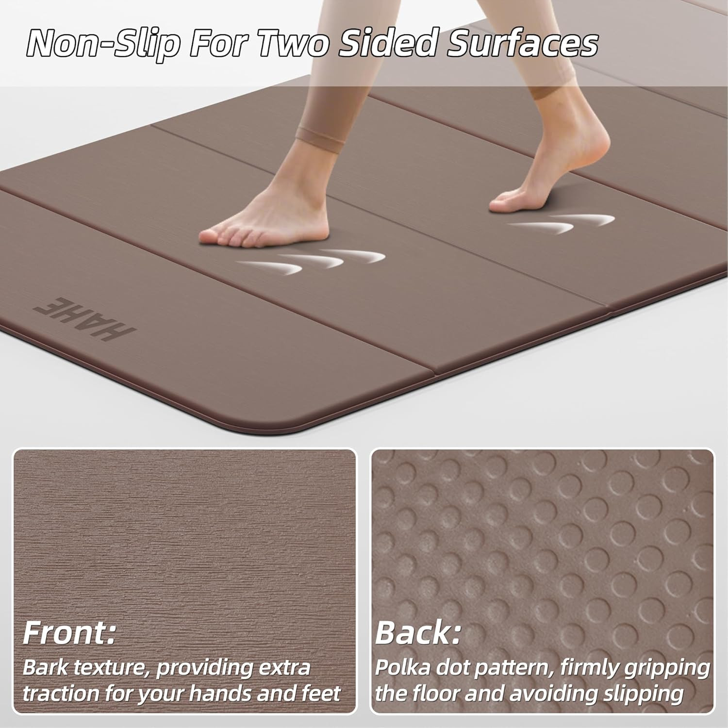 Portable Foldable Yoga Mat – Non-Slip, Thick for Home & Travel Workouts