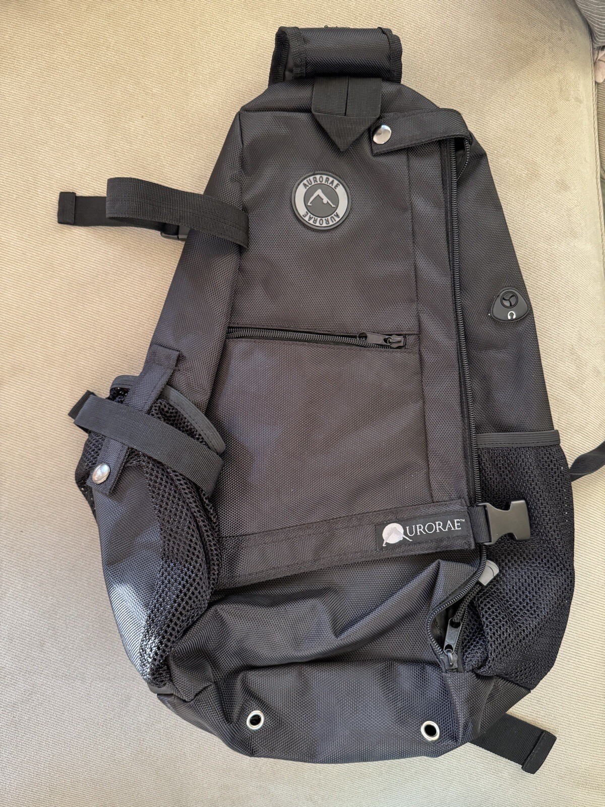 Aurorae Yoga Sling Backpack Bag Multi purpose Cross-body Sports Black NEW