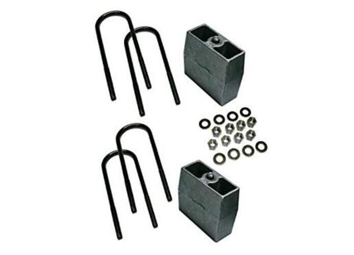 RealTruck 5&Prime; Block Kit for Ford F-250 | Rear Lift Blocks, U-Bolts, & Hardware