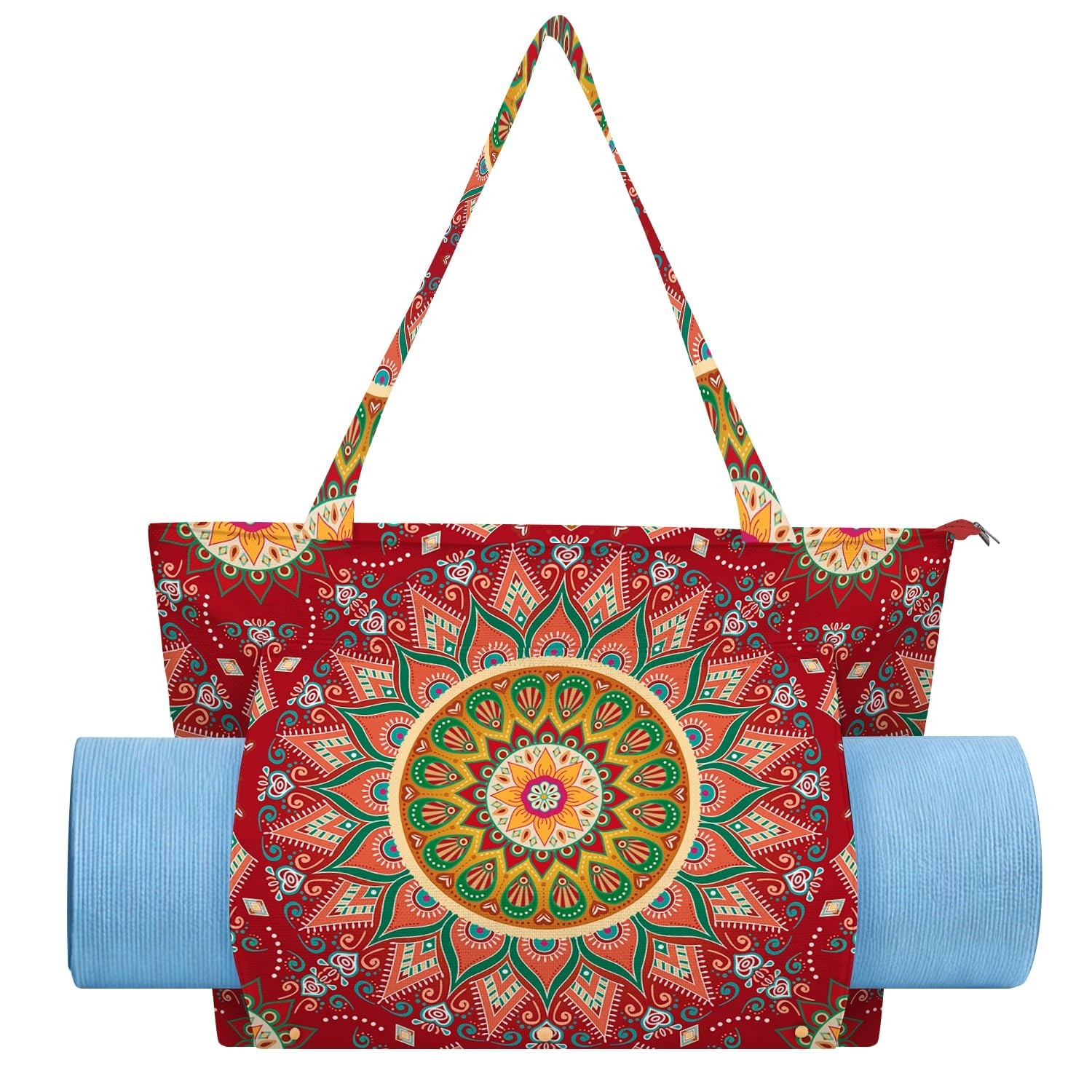 Mandala Yoga Mat Bag Large Yoga Bags and Carrier Fits All Your Stuff Yoga Tot…