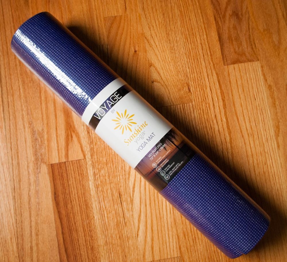 Voyage Sunshine Yoga Mat 72&Prime;x24&Prime; Dark Purple Textured Non-Slip Brand New Sealed