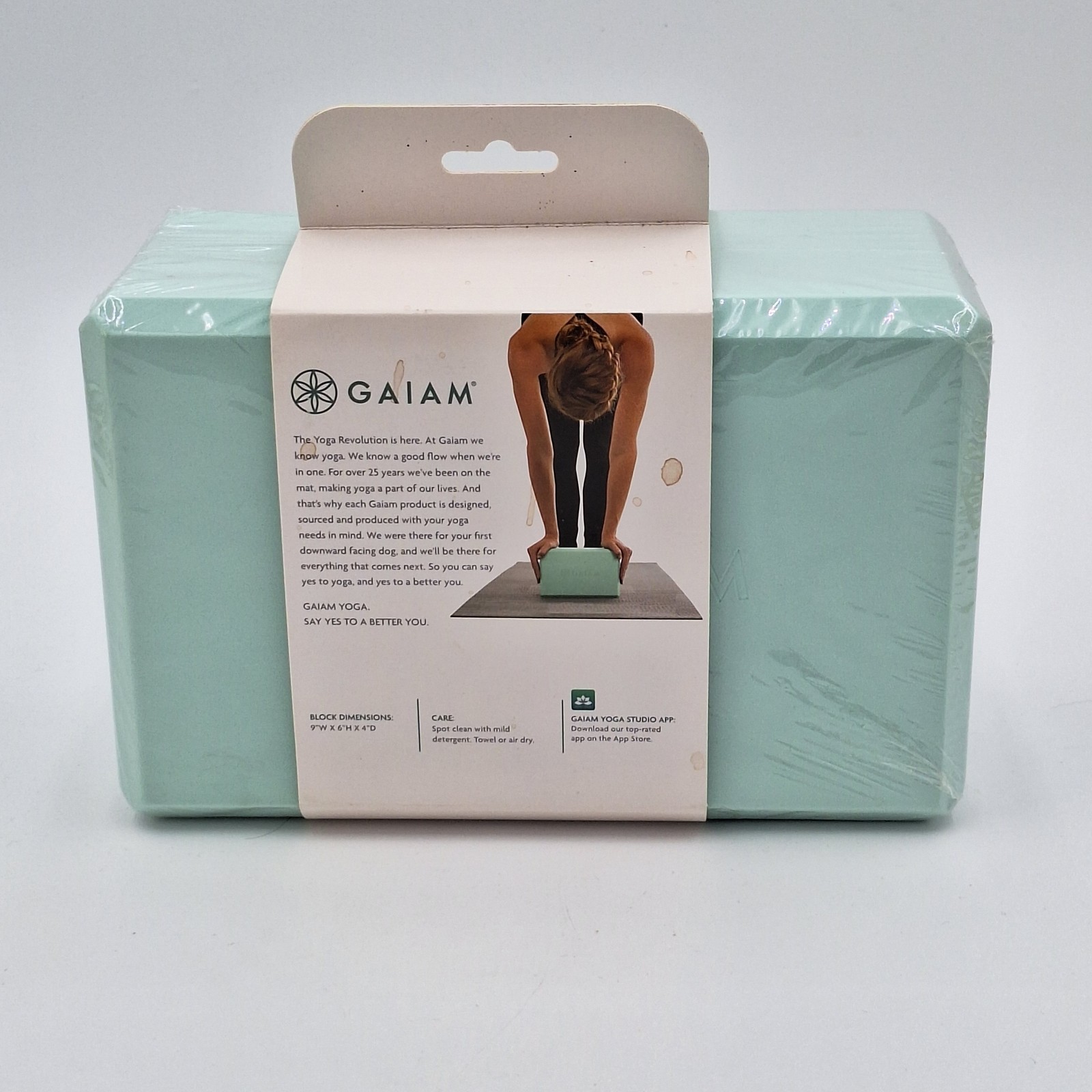Gaiam Foam Yoga Block Non-Slip Lightweight 9&Prime; x 6&Prime; x 4&Prime; Exercise Brick New