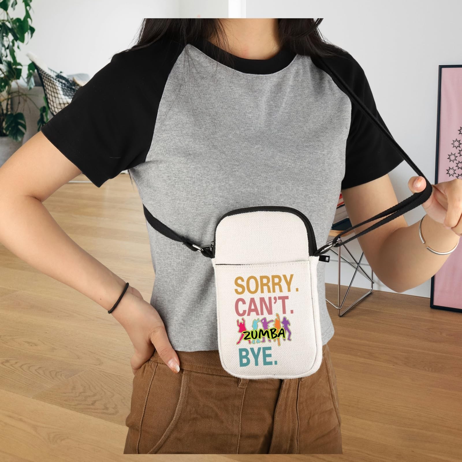 Zumba Dance Fitness Instructor Gift Sorry Can&rsquo;t Zumba Bye Crossbody Bag Zumba…