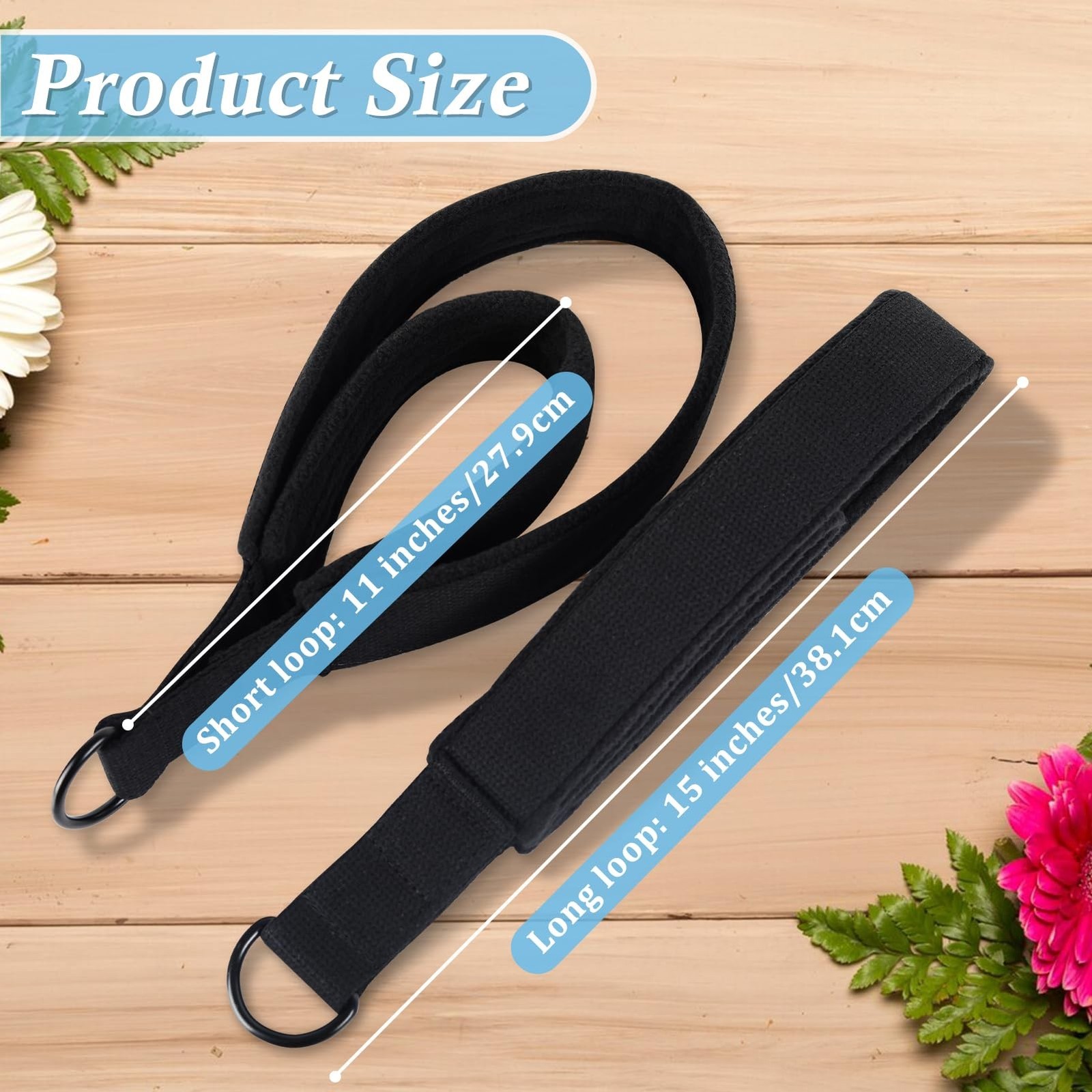 2PCS Pilates Double Loop Straps for Reformer Feet – Fitness and Yoga Equipmen…