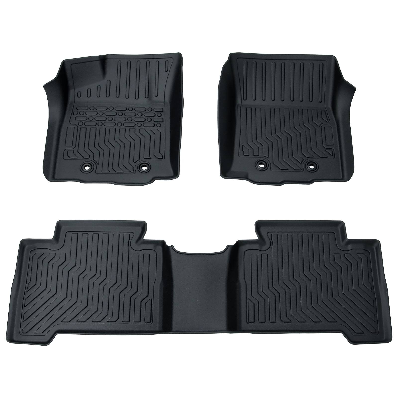 Rubber Car Floor Mats For 18-23 Tacoma Double Cab