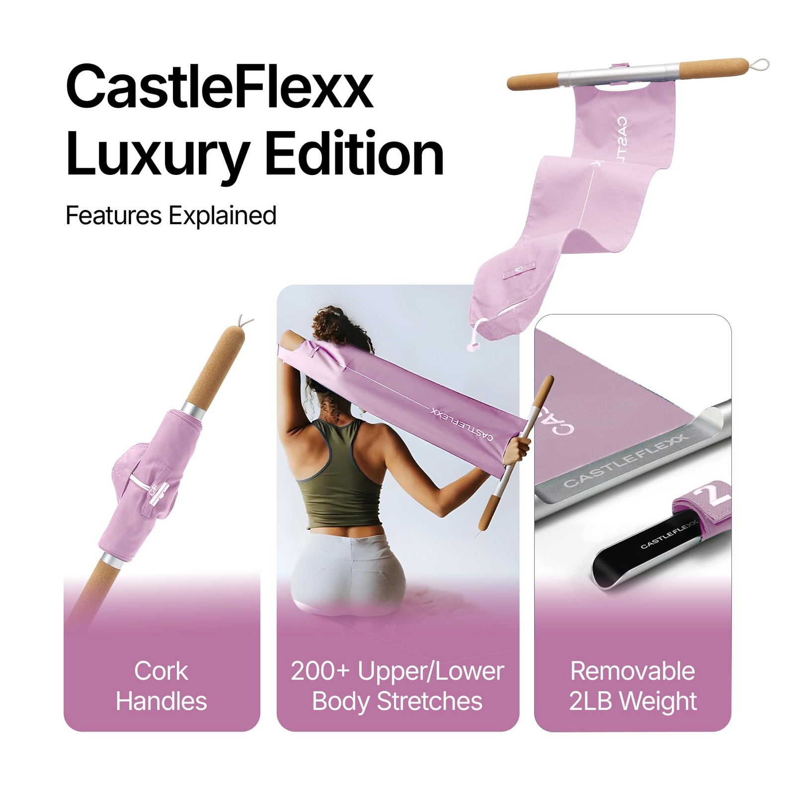 CastleFlexx Mobility and Full Body Strengthening Device | Non-Elastic Stretch…