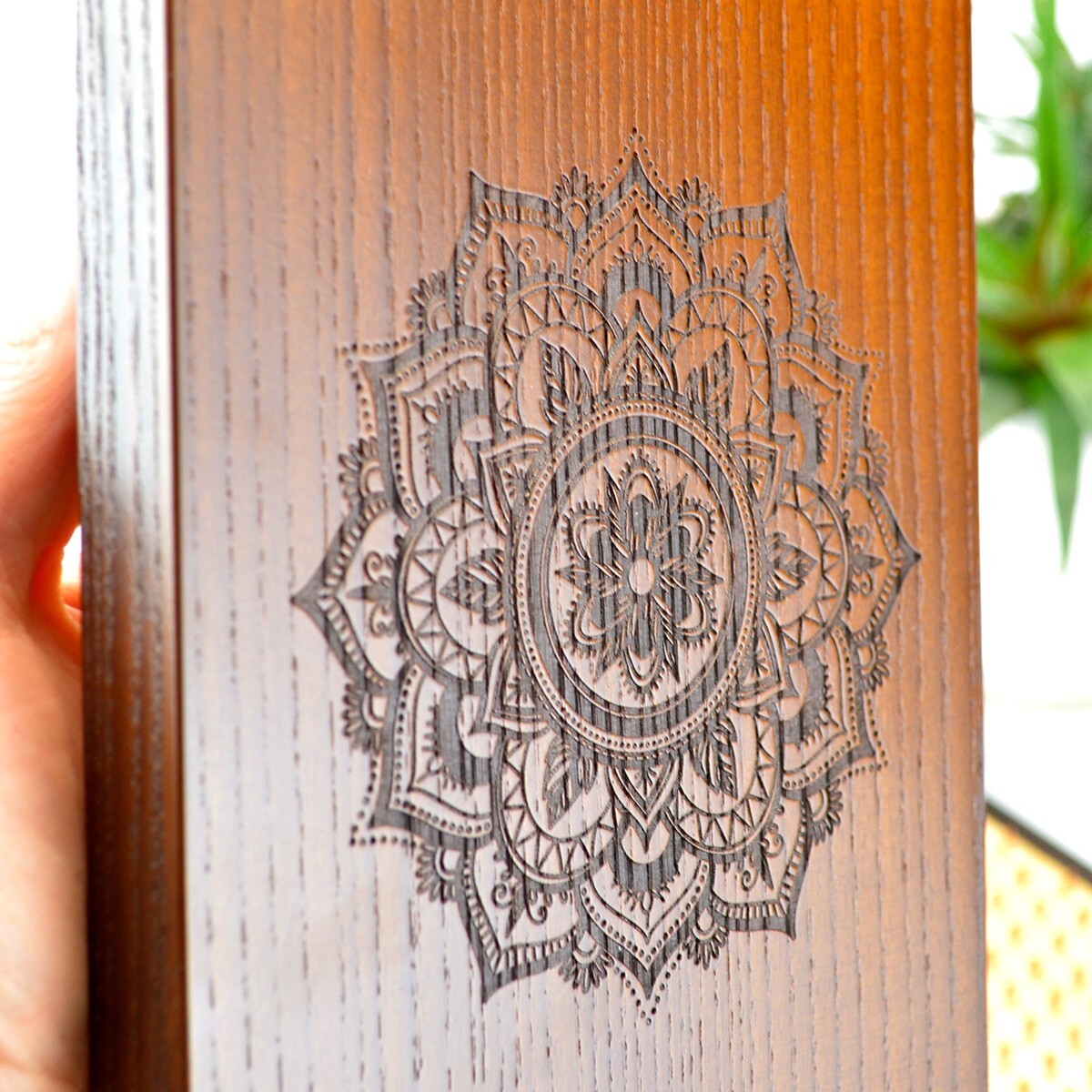 Sadhu Board with Thermal Ash « Mandala » Copper Nails 10 mm/0.4 inch