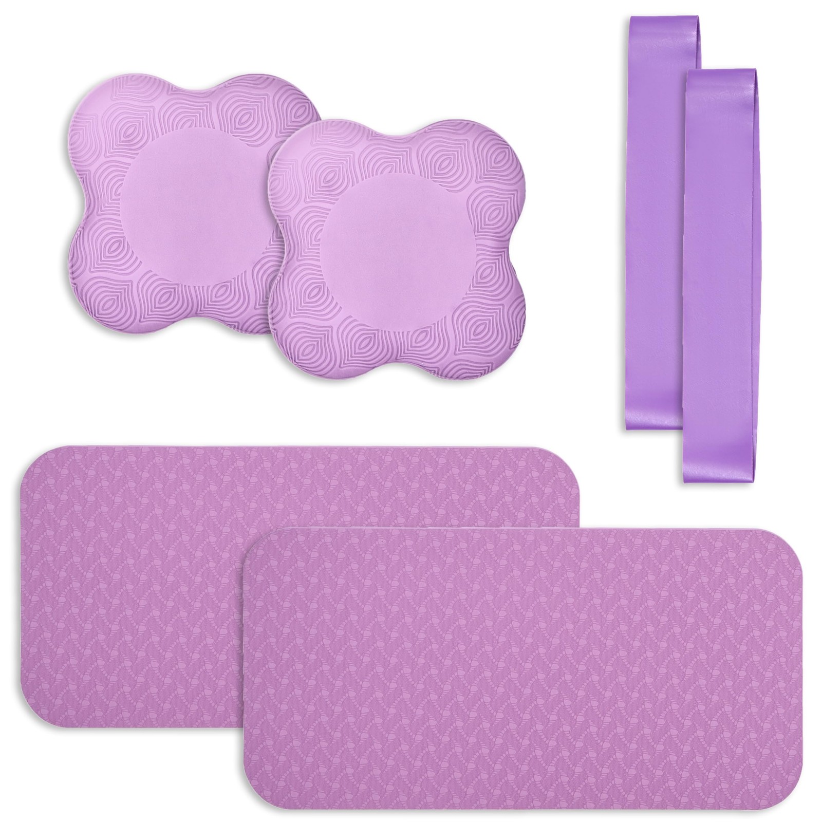 6-Piece Yoga Knee Pad Set – Extra Thick Cushion for Knees, Elbows, and Wrists