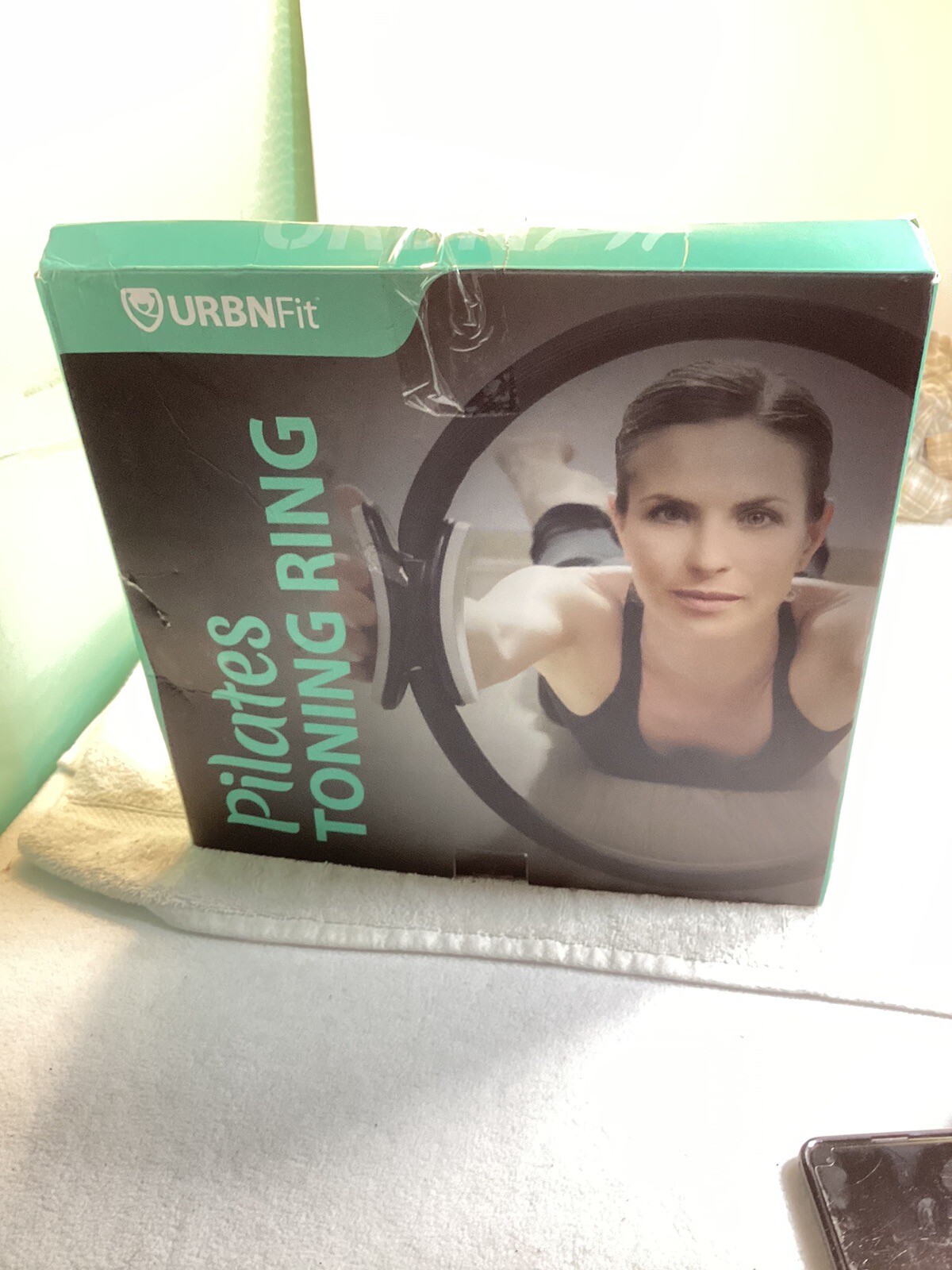 URBNFit Pilates Ring – 12&Prime; Magic Circle w/Dual Grip, Foam Pads 12 Inch, Teal
