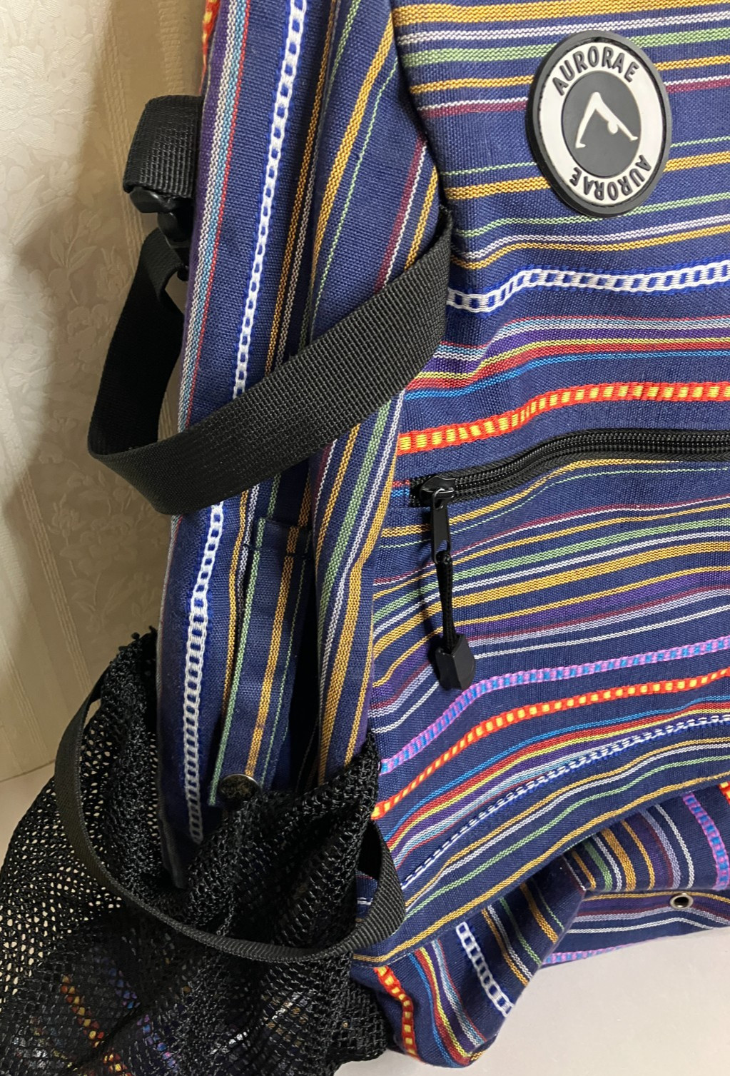 Aurorae Yoga Sling Backpack Crossbody Bag Bohemian Hippie Style Colorful Storage