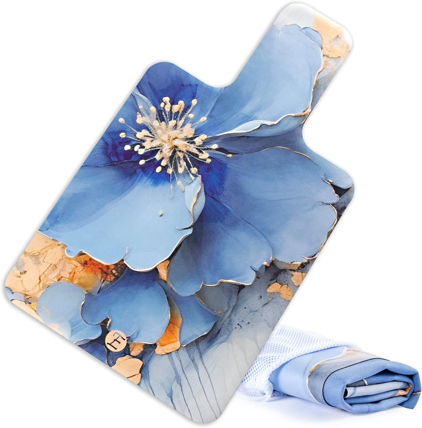 Lightweight Pilates Reformer Towel with Grip and Shoulder Support, Washable