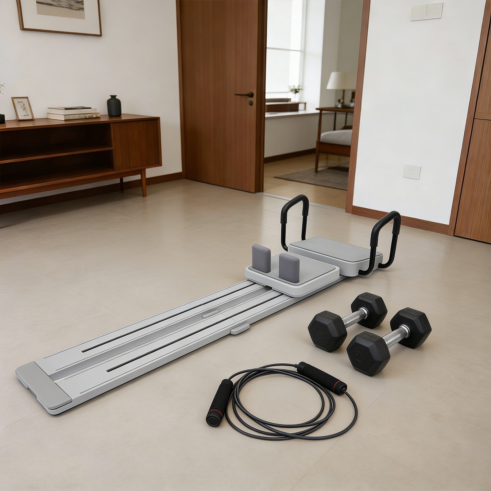 Pilates Board Pilates Ski Machine for Home Workout MultiFunctional Pilates Board