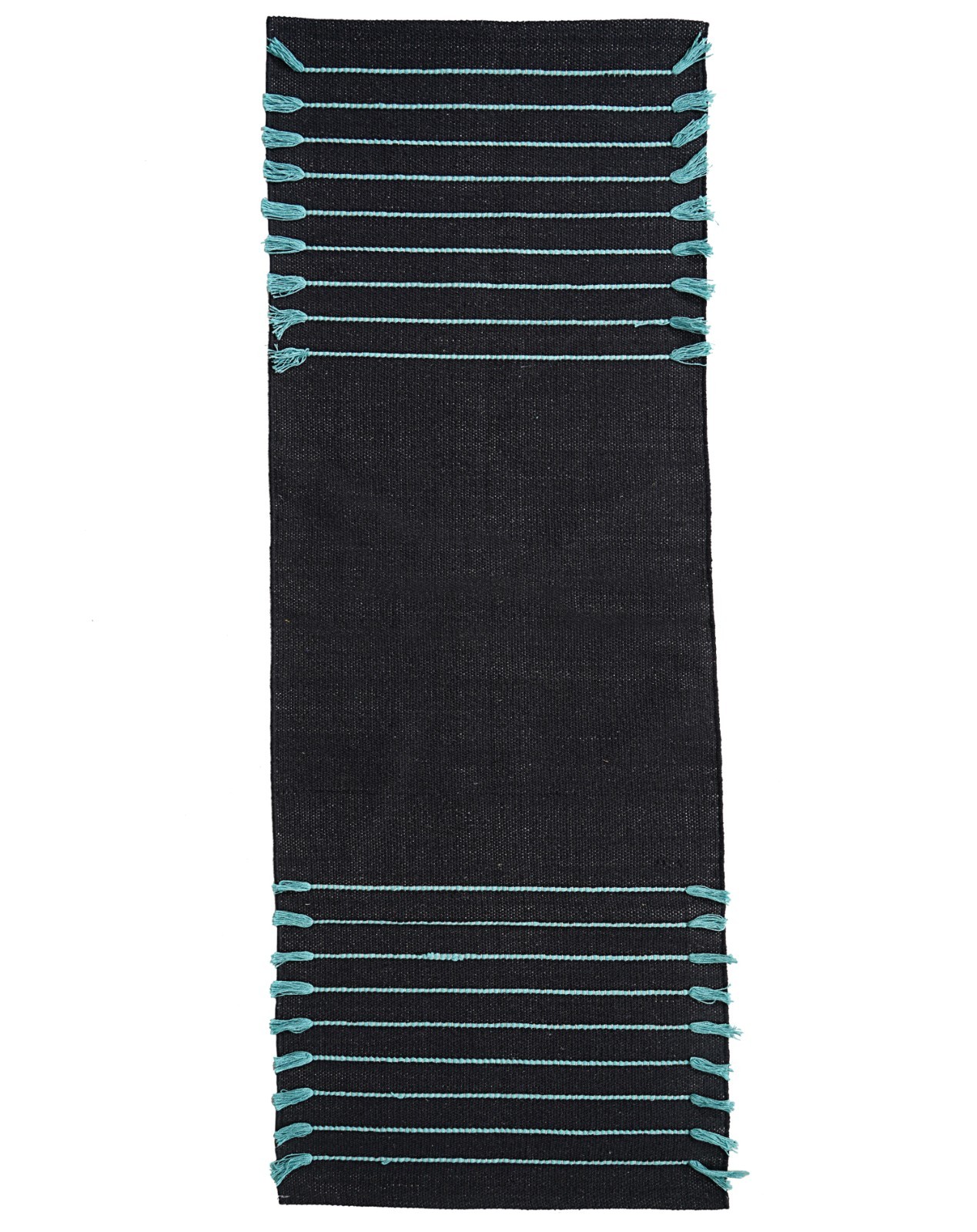 Herbal Organic Cotton Yoga Mat: Hand-Woven Non-Slip Fitness Rug 24”x72”x5mm