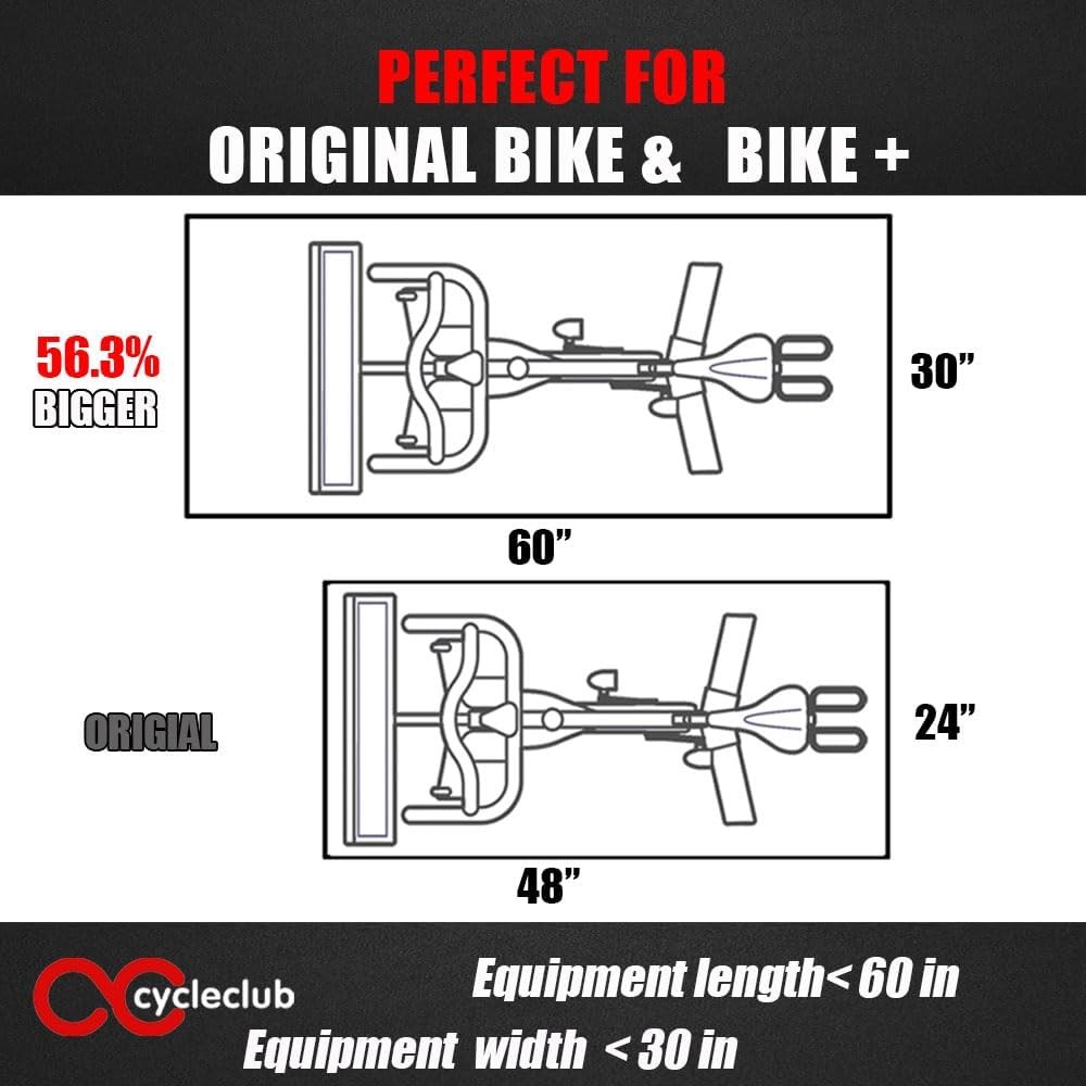 Bike Mat Compatible with Peloton Bike,Elliptical,Treadmill Mat, 6mm Thick, Under