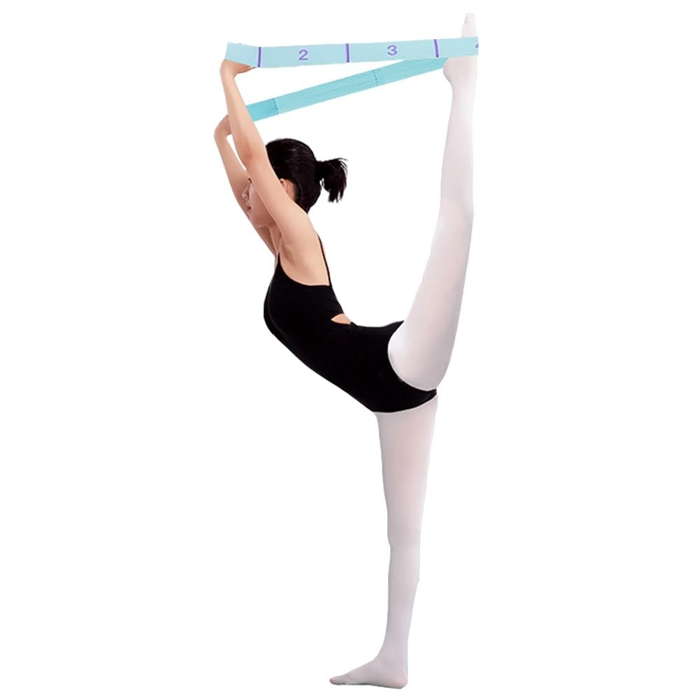2-Pack Yoga Straps with 11 Loops – Adjustable Elastic Stretching Bands for Pi…