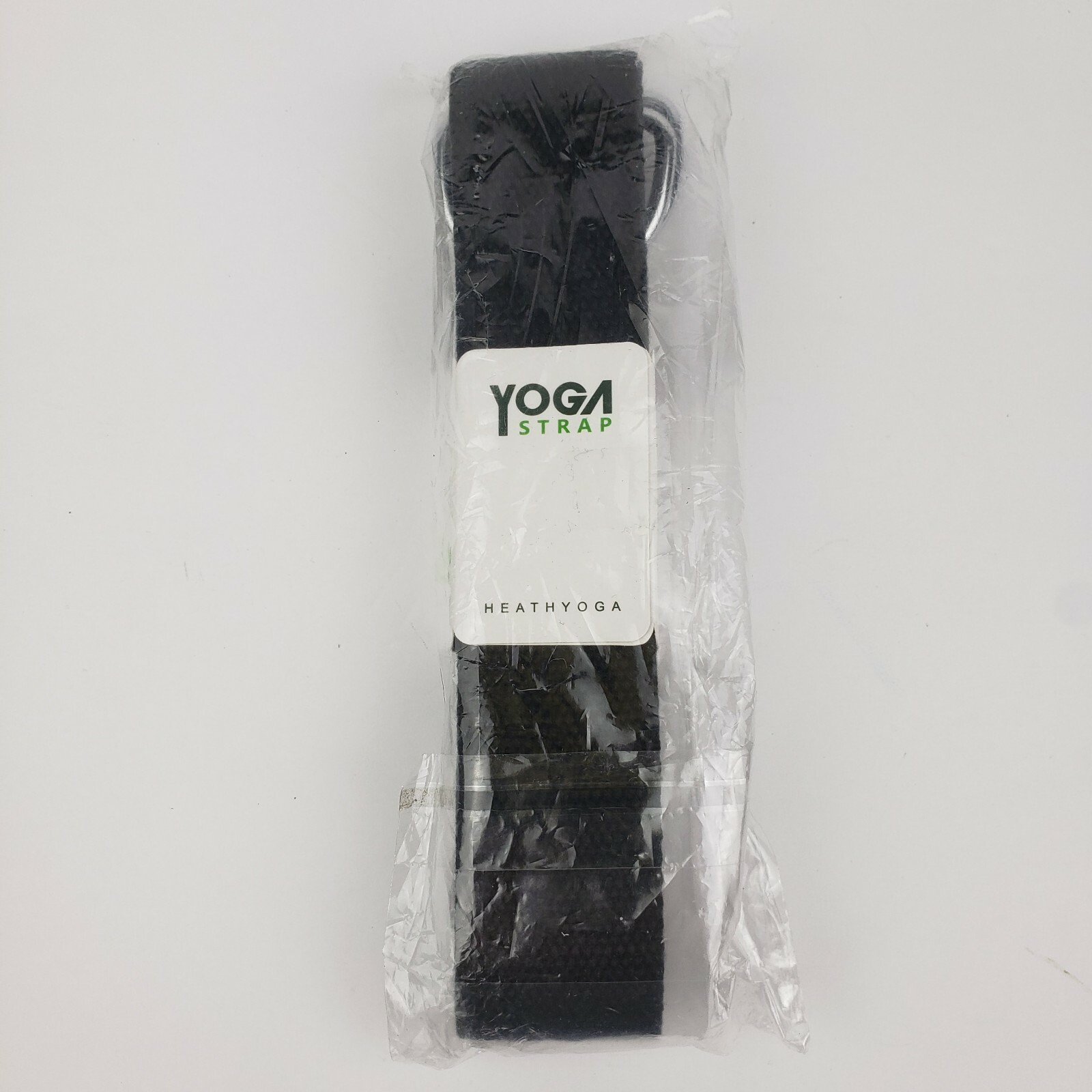 Heathyoga Black Yoga Strap Width 1.5&Prime; Length 90&Prime; 100% Organic Cotton