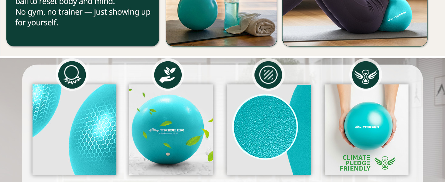 Exercise Ball for Yoga, Pilates & Fitness – Stability Ball Equipment for Home