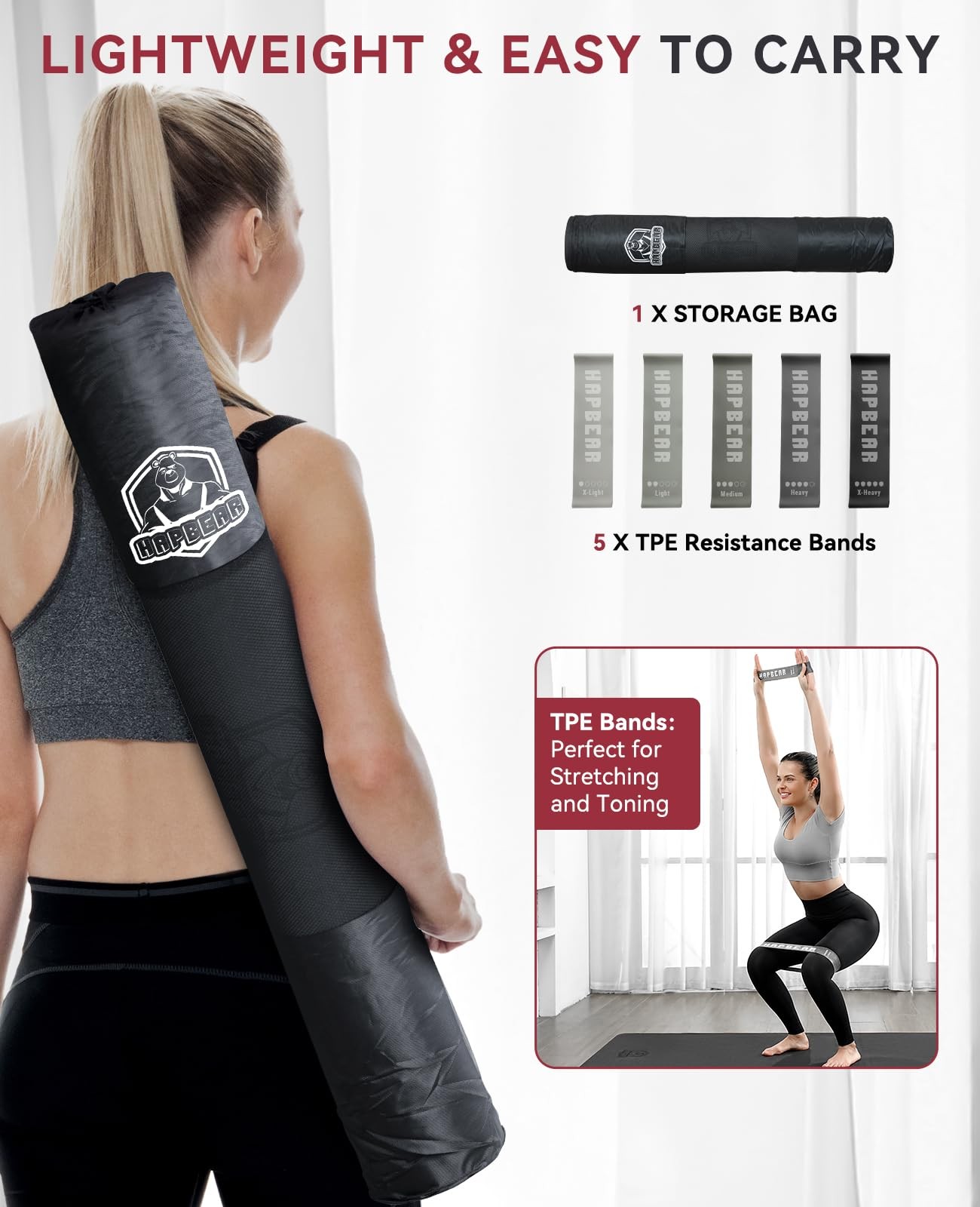 Large Yoga Mat – 72&Prime;x36&Prime;x6mm (1/4 inch), Extra Wide Non-Slip Exercise Mat for…