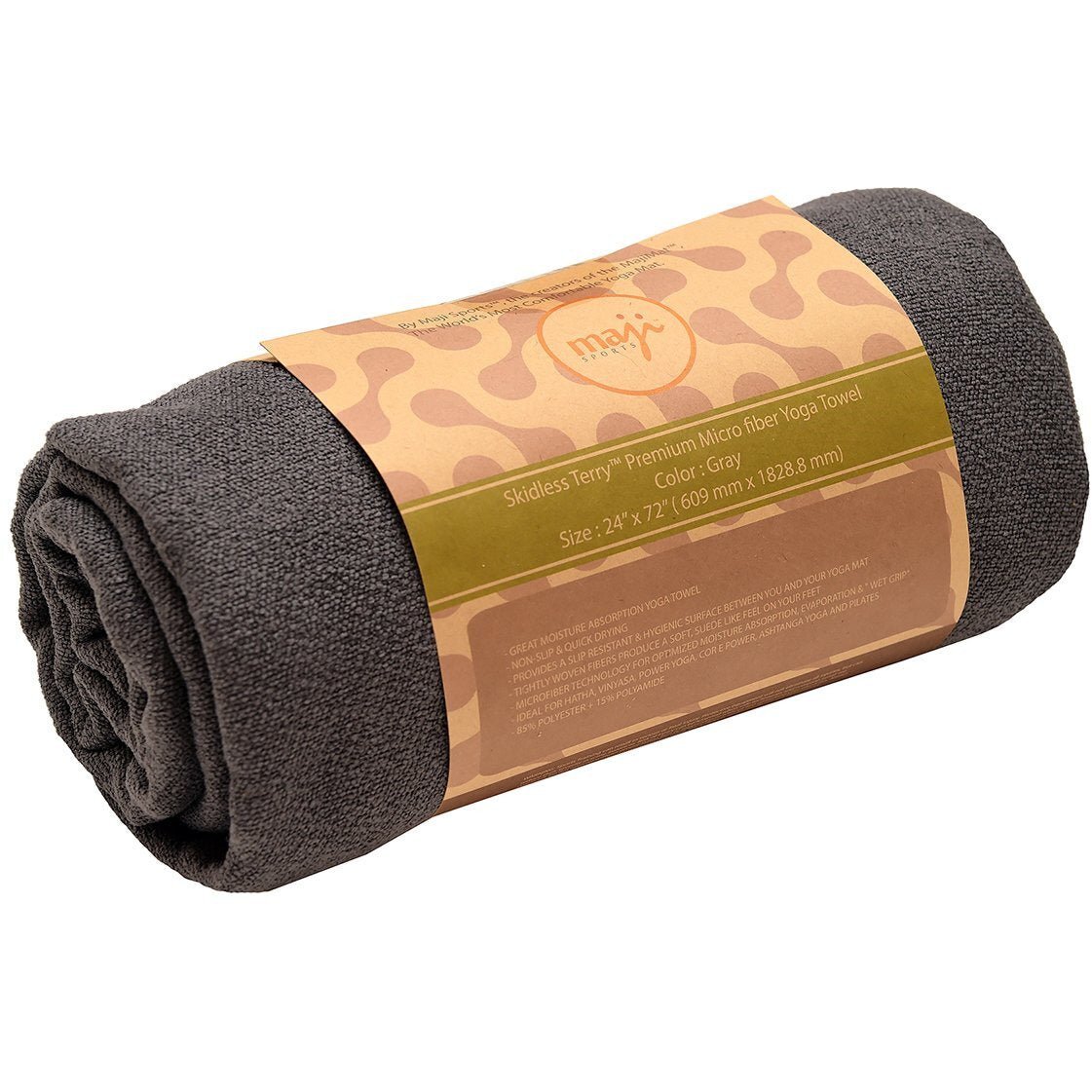 Maji Sports No-Skid Sandwash Yoga Towel