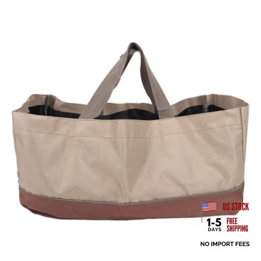 Firewood Bag Carrier, Firewood Bags with Handles Portable Foldable Large