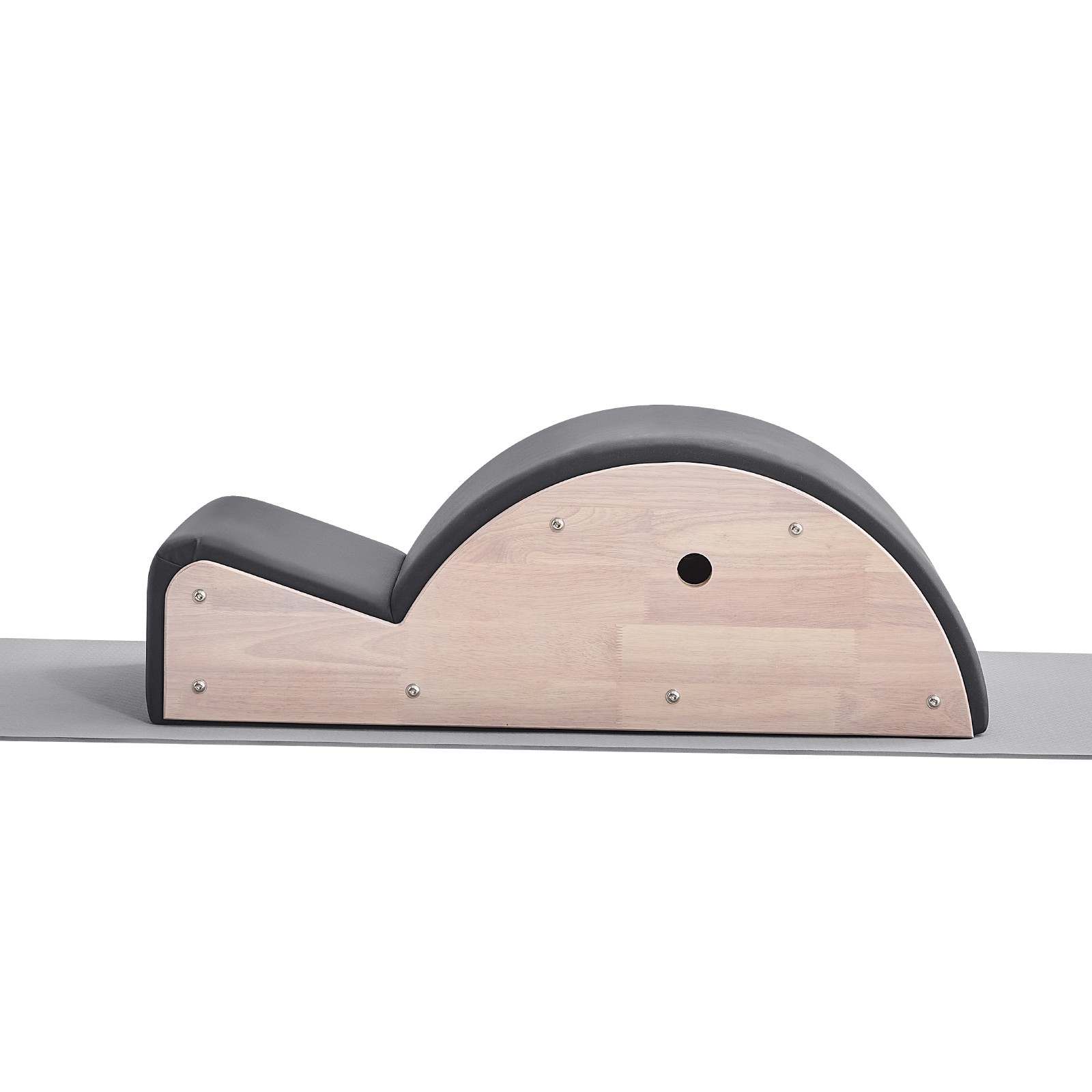 Uimoso Pilates Spine Corrector Arc for Fitness and Spine Stretching, Rubber Wood