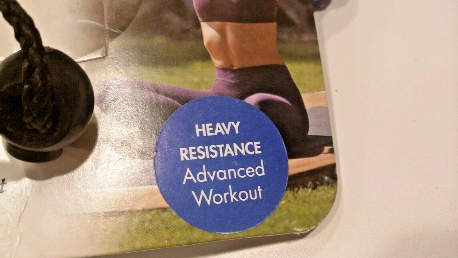 GAIAM Pilates Bodyband Workout Kit Heavy Resistance Advanced Workout DVD + Band